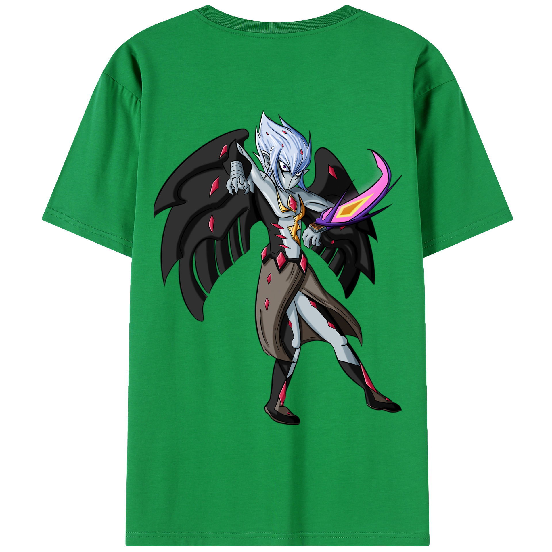 （画像用） 遊☆戯☆王 Yu-Gi-Oh! 綿100％ メンズ半袖Tシャツ（バックプリント） 通気性