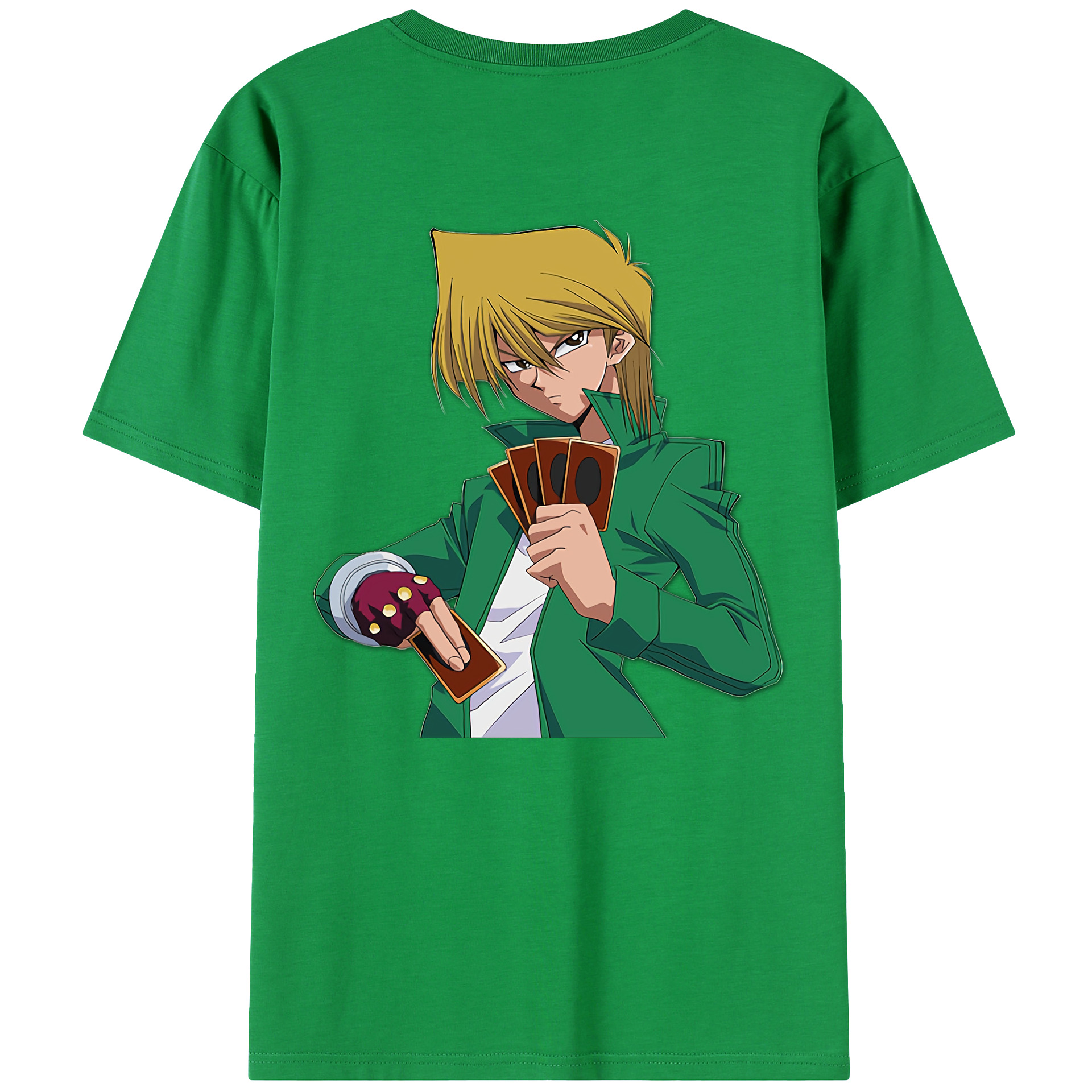 （画像用） 遊☆戯☆王 Yu-Gi-Oh! 綿100％ メンズ半袖Tシャツ（バックプリント） 通気性