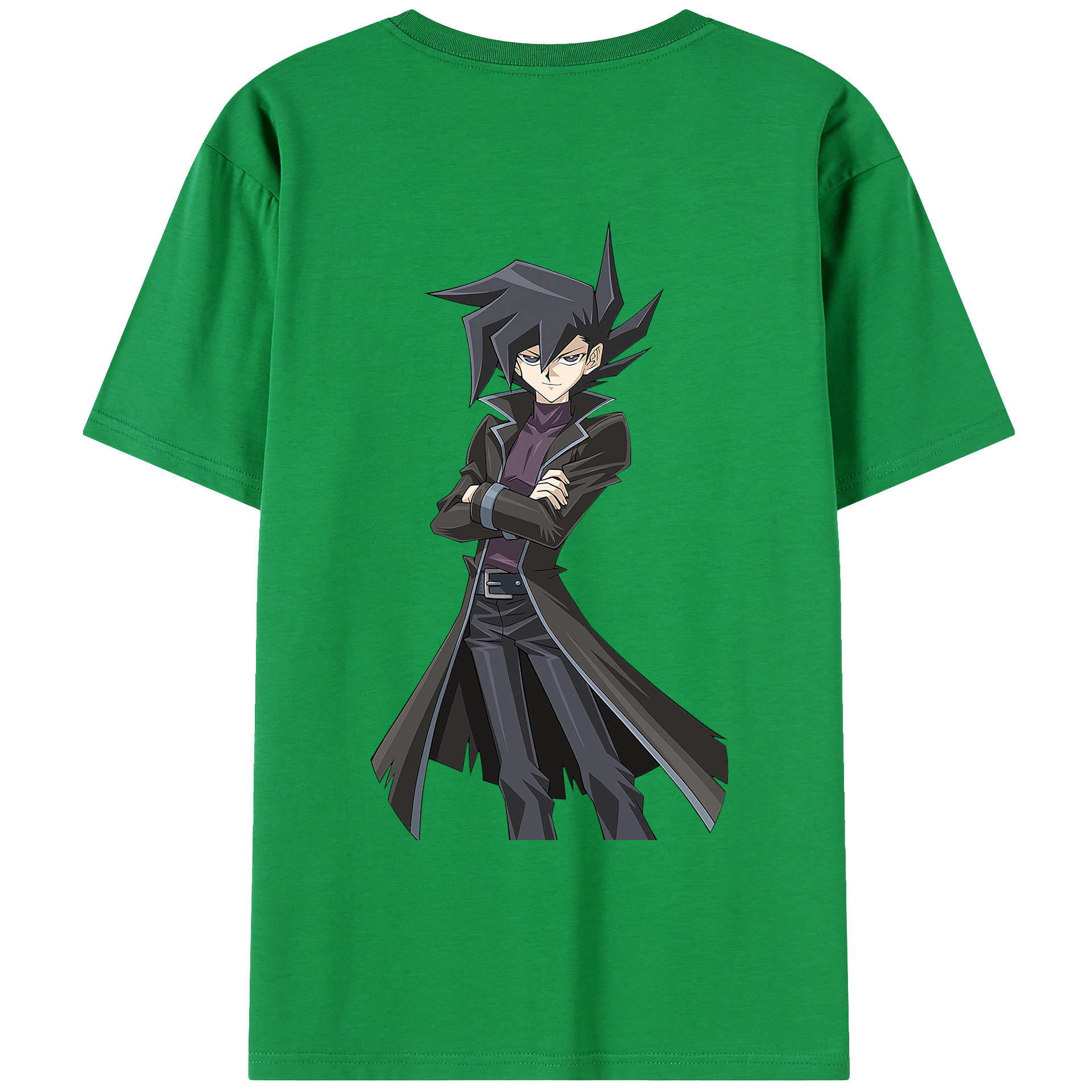 （画像用） 遊☆戯☆王 Yu-Gi-Oh! 綿100％ メンズ半袖Tシャツ（バックプリント） 通気性
