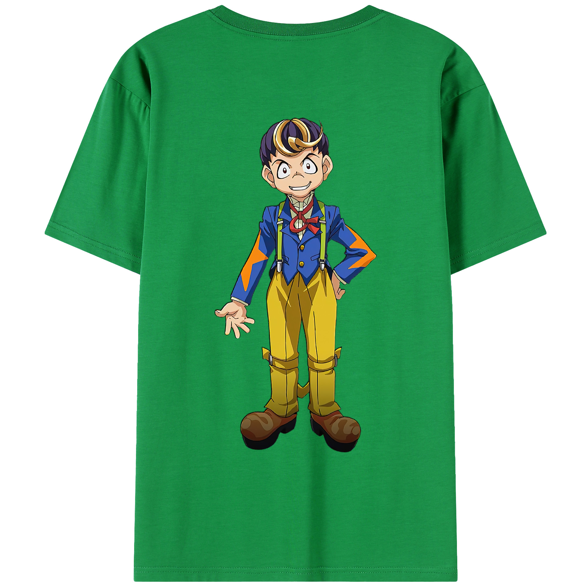 （画像用） 遊☆戯☆王 Yu-Gi-Oh! 綿100％ メンズ半袖Tシャツ（バックプリント） 通気性