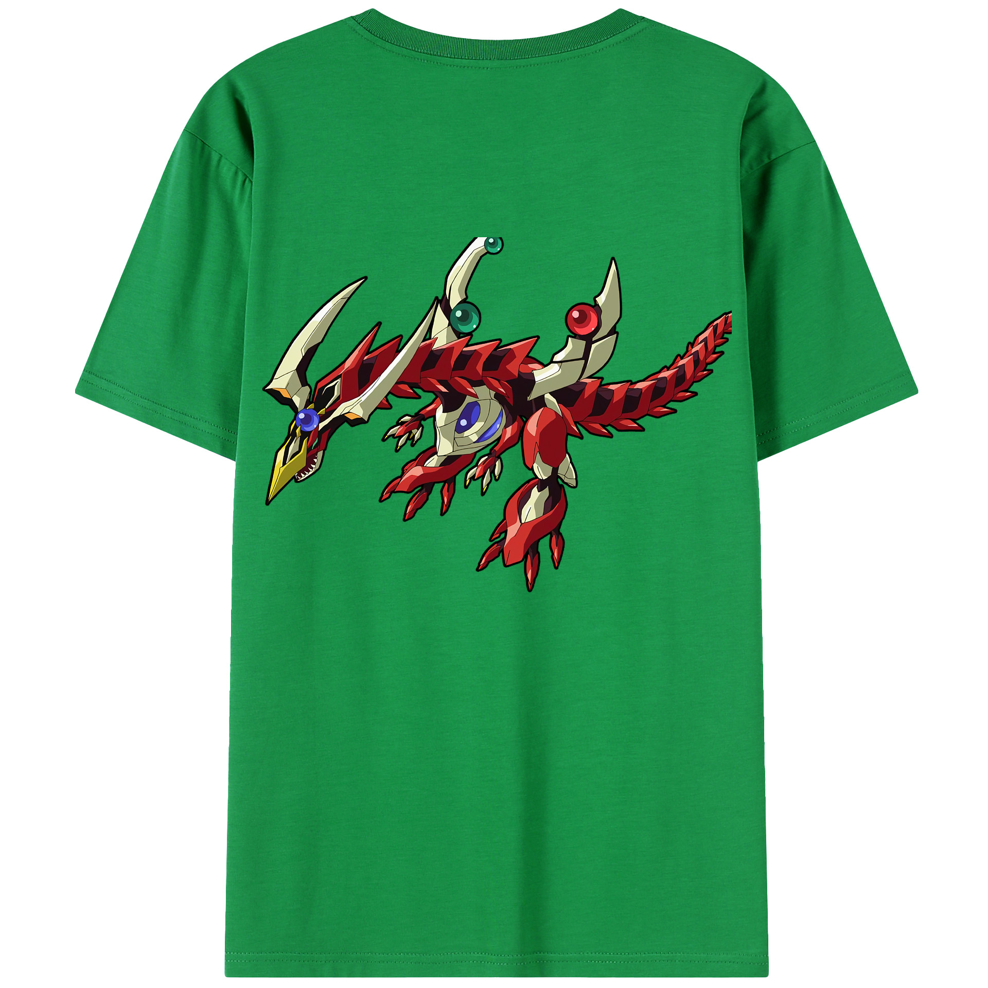 （画像用） 遊☆戯☆王 Yu-Gi-Oh! 綿100％ メンズ半袖Tシャツ（バックプリント） 通気性