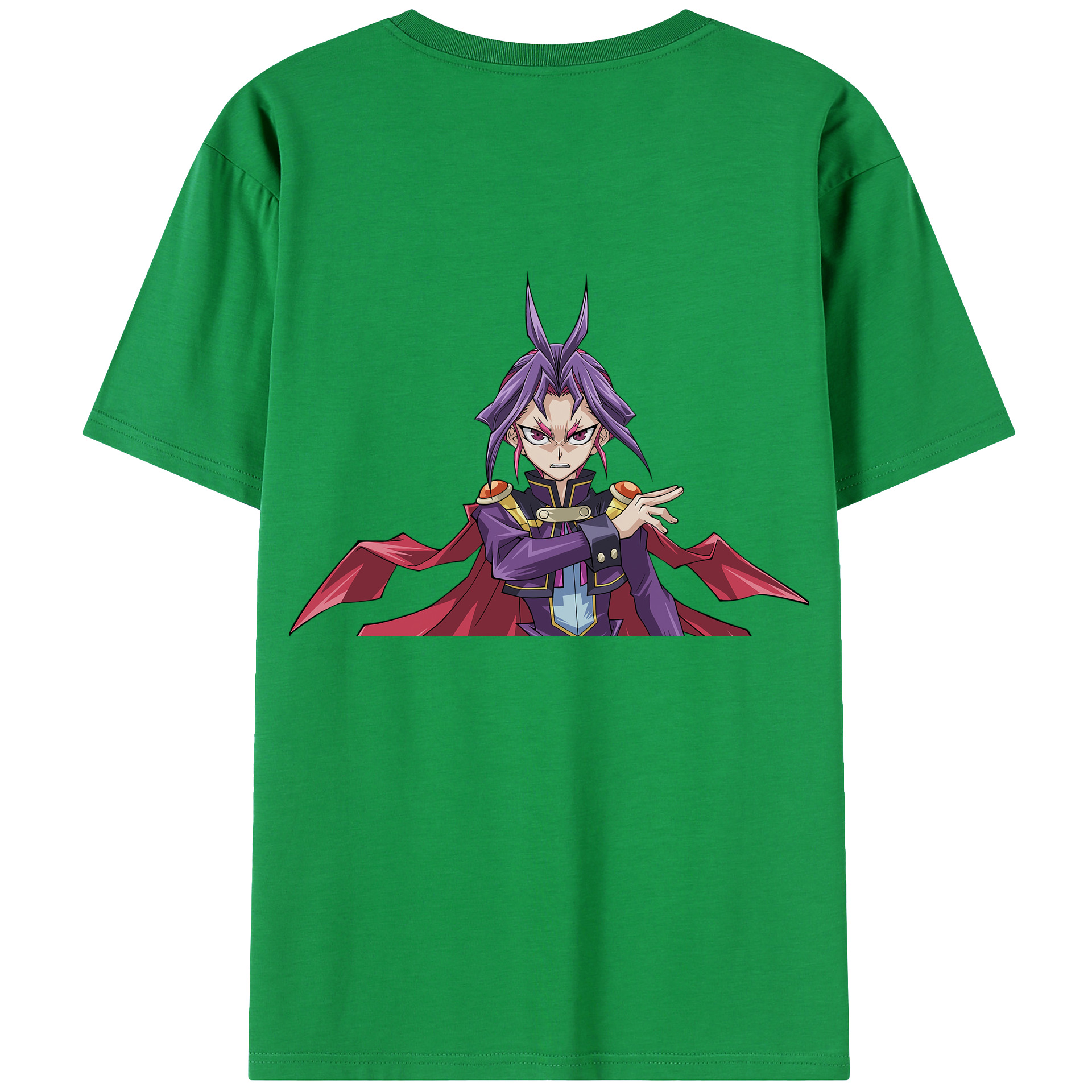 （画像用） 遊☆戯☆王 Yu-Gi-Oh! 綿100％ メンズ半袖Tシャツ（バックプリント） 通気性