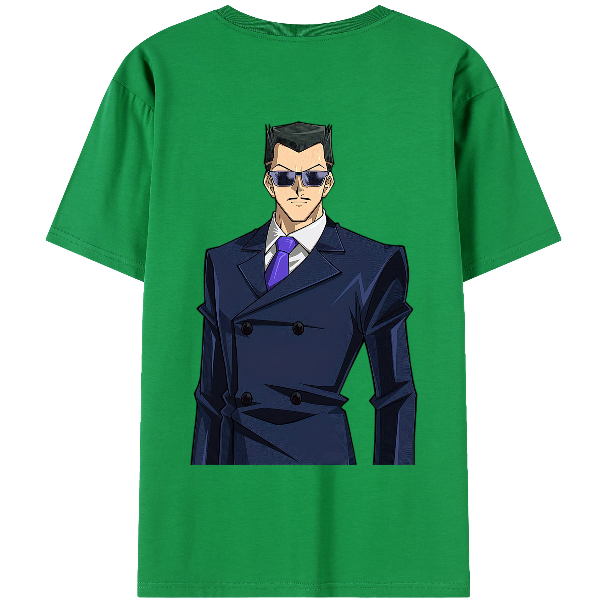 （画像用） 遊☆戯☆王 Yu-Gi-Oh! 綿100％ メンズ半袖Tシャツ（バックプリント） 通気性