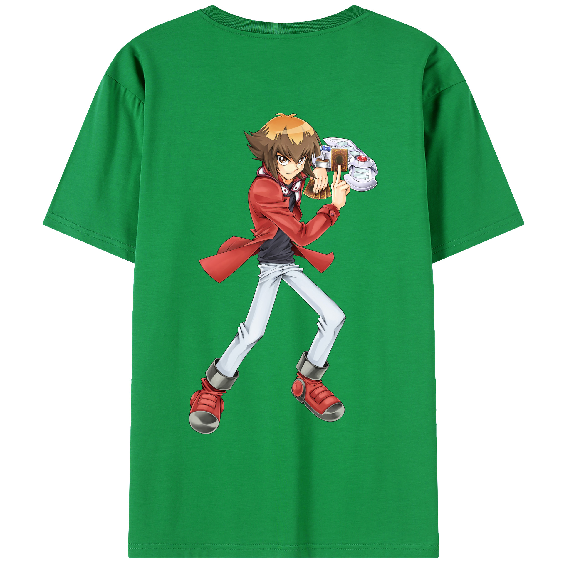 （画像用） 遊☆戯☆王 Yu-Gi-Oh! 綿100％ メンズ半袖Tシャツ（バックプリント） 通気性