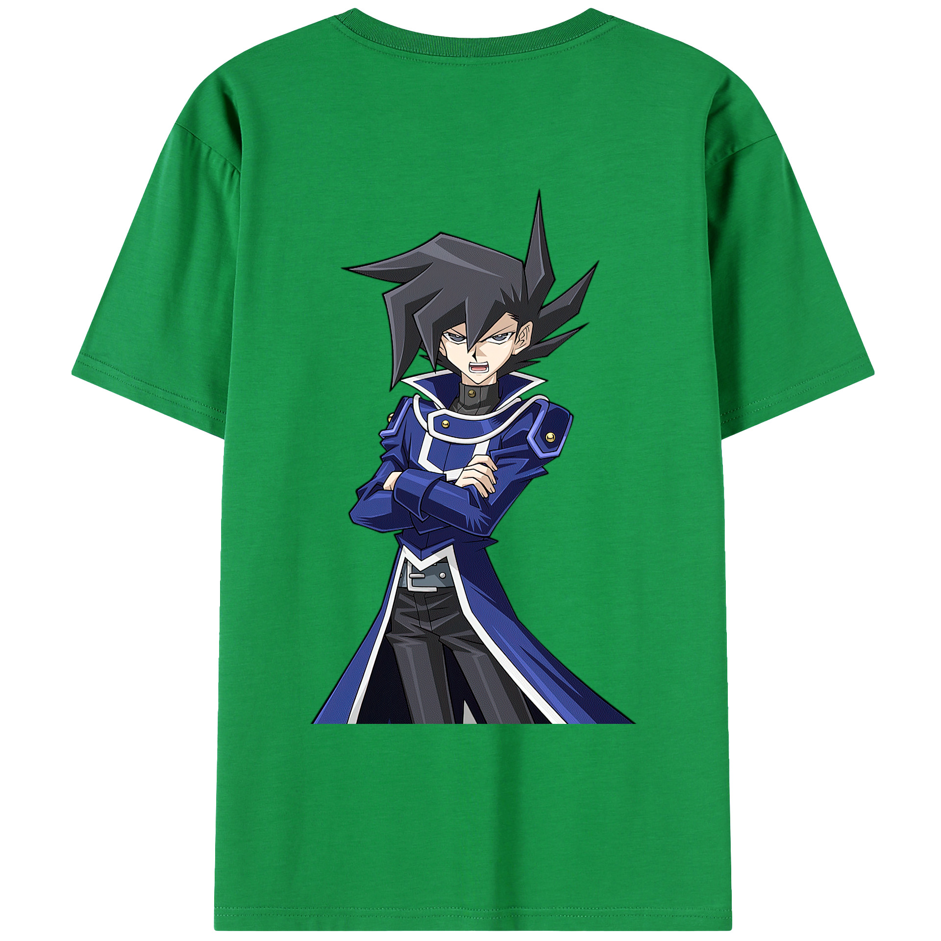 （画像用） 遊☆戯☆王 Yu-Gi-Oh! 綿100％ メンズ半袖Tシャツ（バックプリント） 通気性