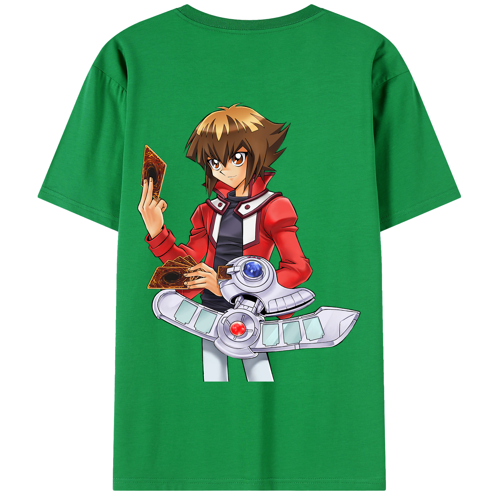 （画像用） 遊☆戯☆王 Yu-Gi-Oh! 綿100％ メンズ半袖Tシャツ（バックプリント） 通気性