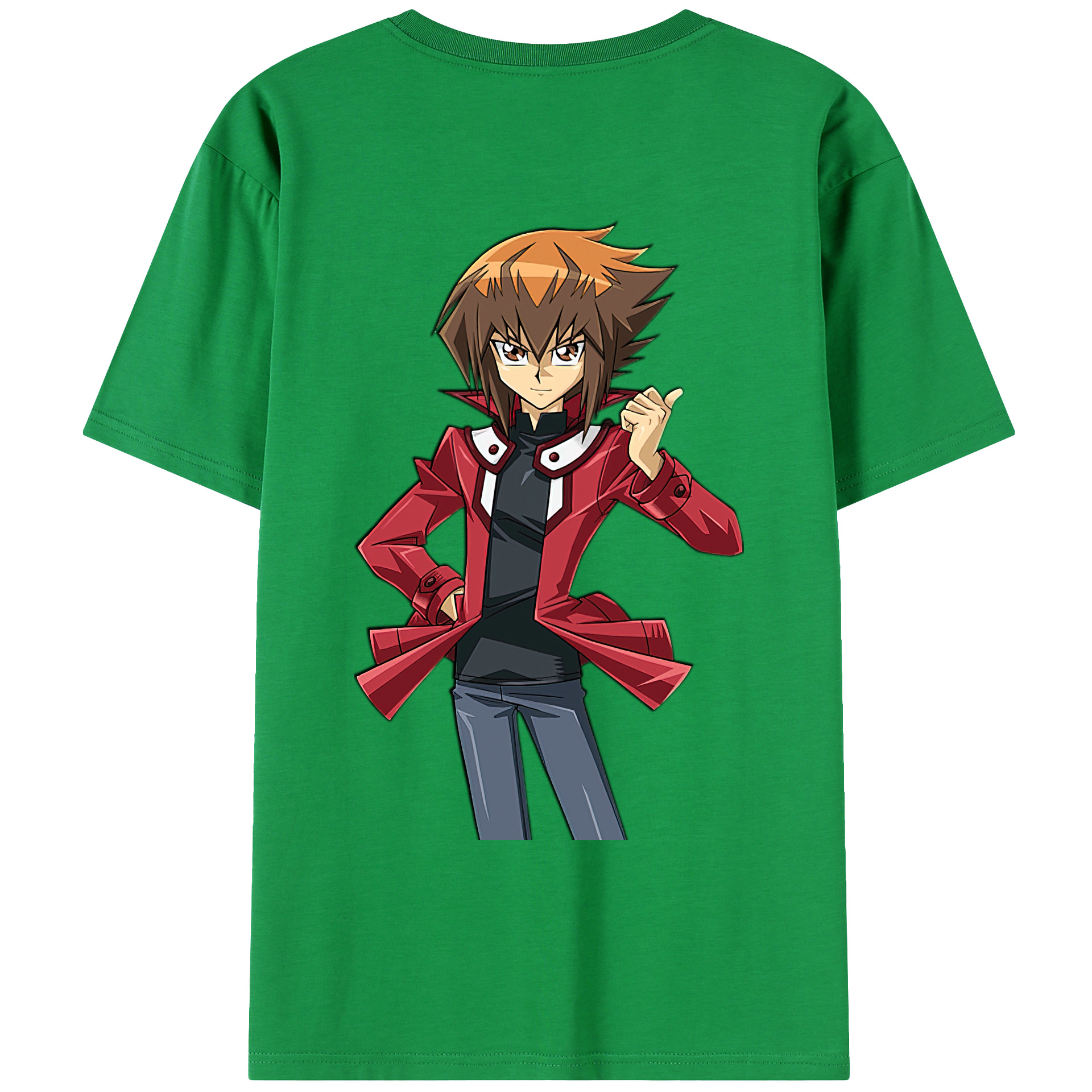 （画像用） 遊☆戯☆王 Yu-Gi-Oh! 綿100％ メンズ半袖Tシャツ（バックプリント） 通気性