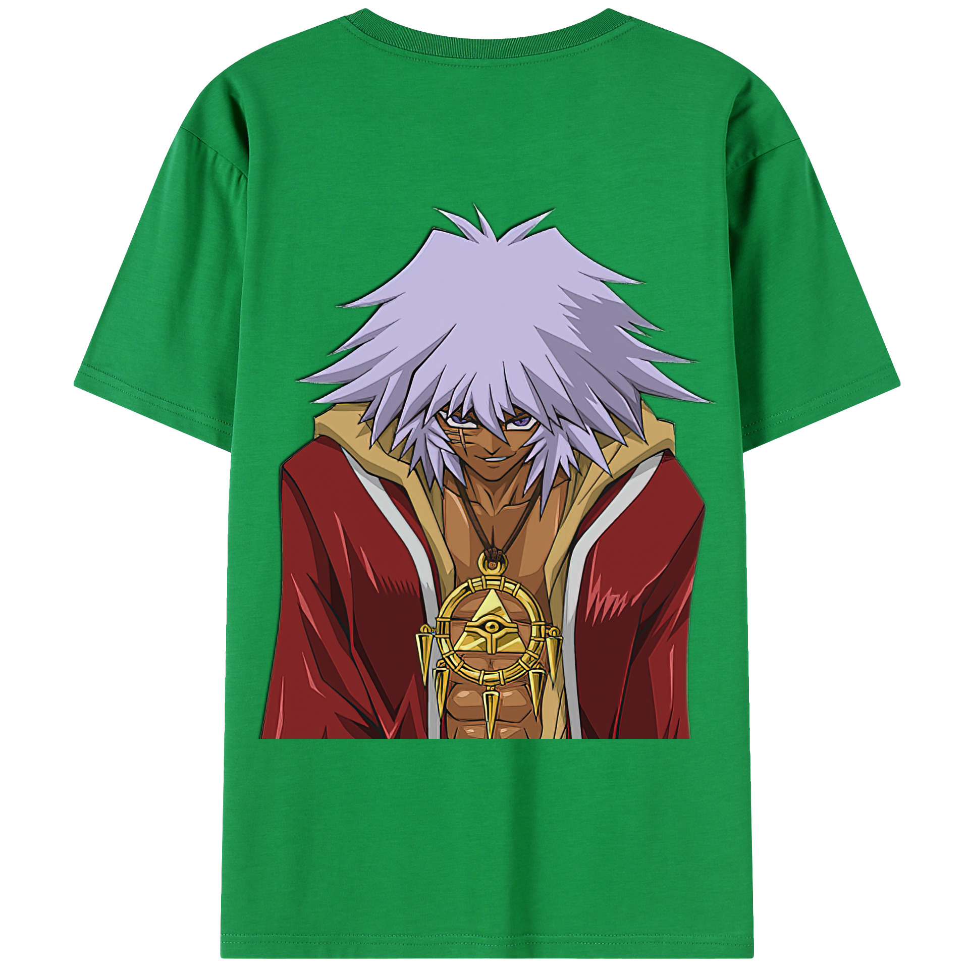 （画像用） 遊☆戯☆王 Yu-Gi-Oh! 綿100％ メンズ半袖Tシャツ（バックプリント） 通気性