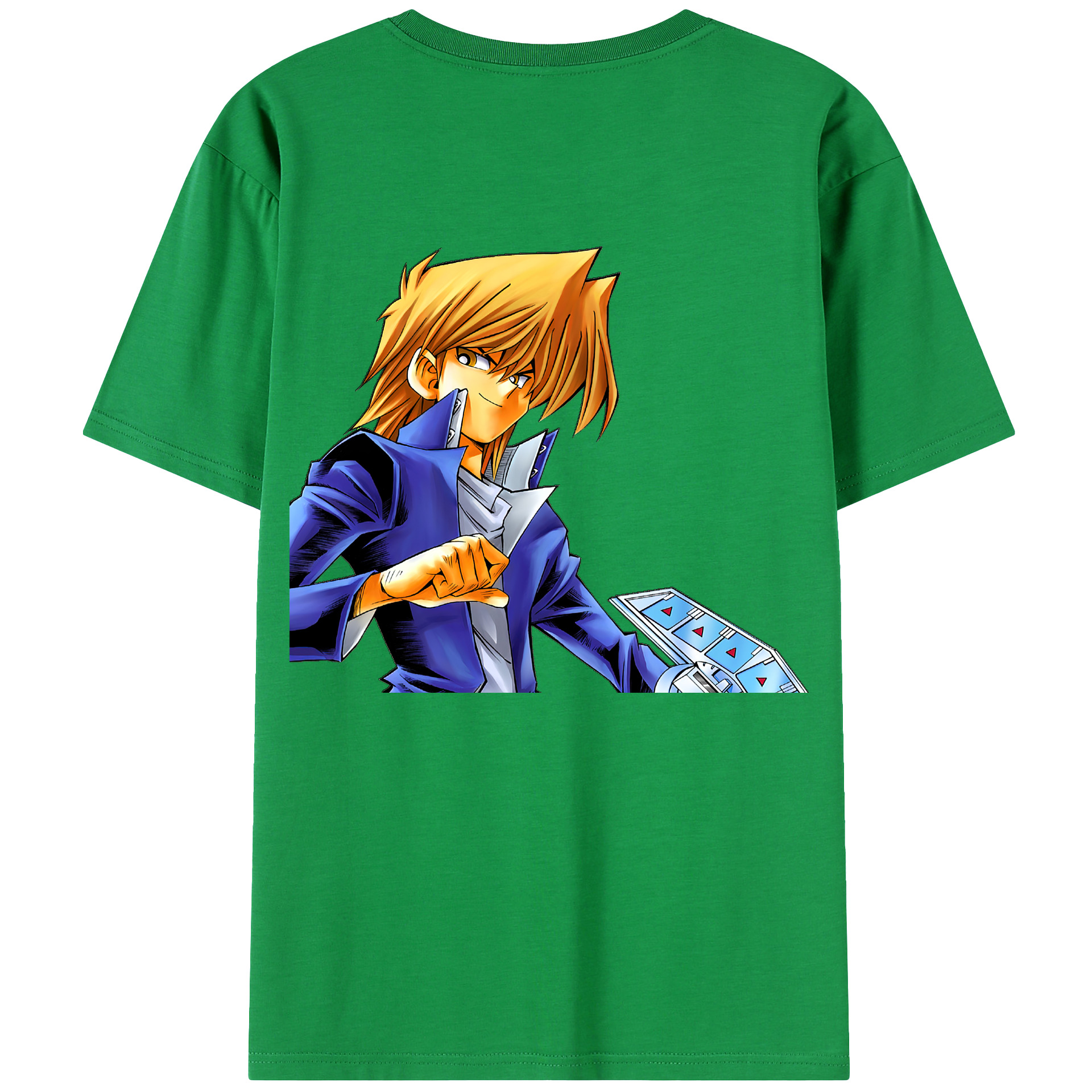 （画像用） 遊☆戯☆王 Yu-Gi-Oh! 綿100％ メンズ半袖Tシャツ（バックプリント） 通気性