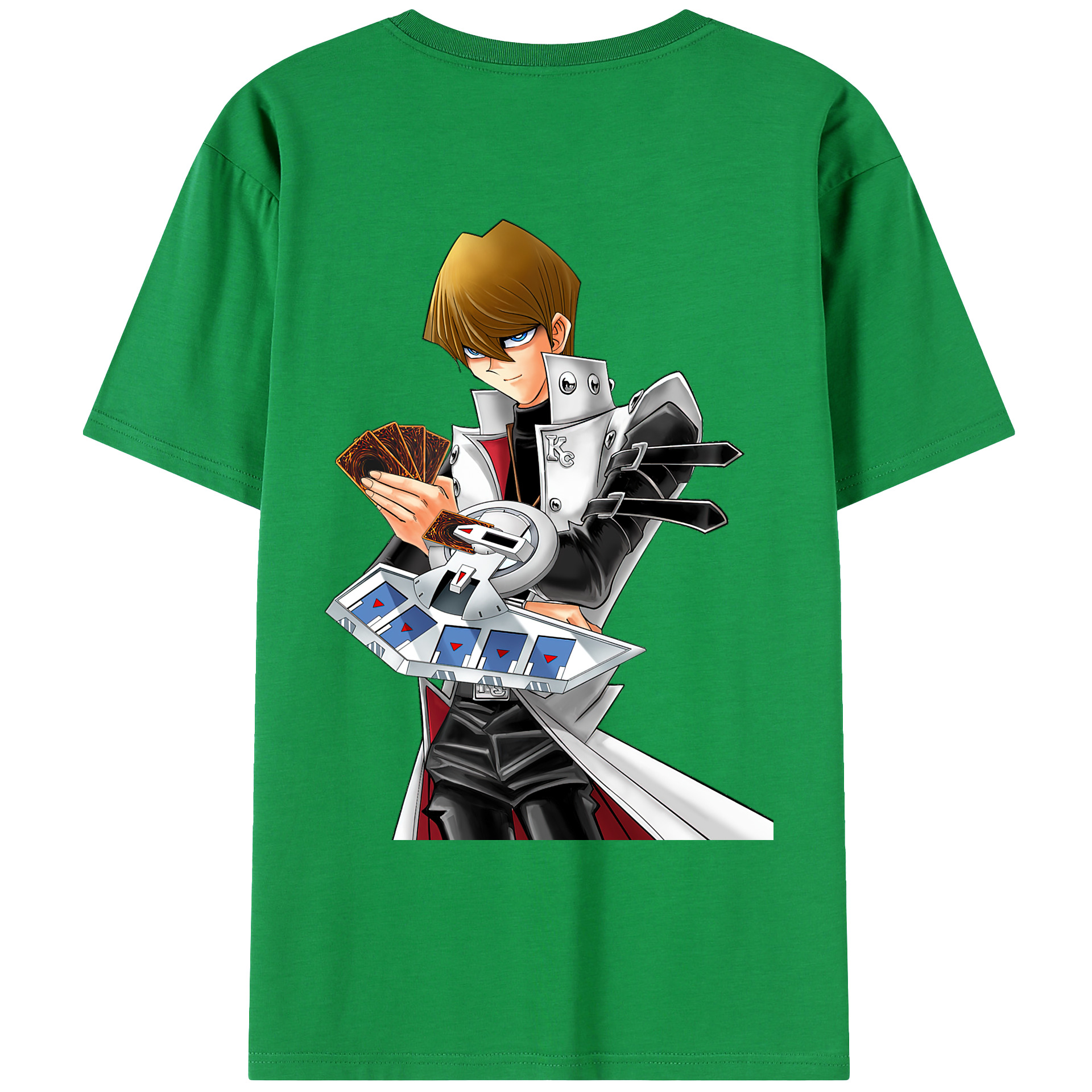 （画像用） 遊☆戯☆王 Yu-Gi-Oh! 綿100％ メンズ半袖Tシャツ（バックプリント） 通気性