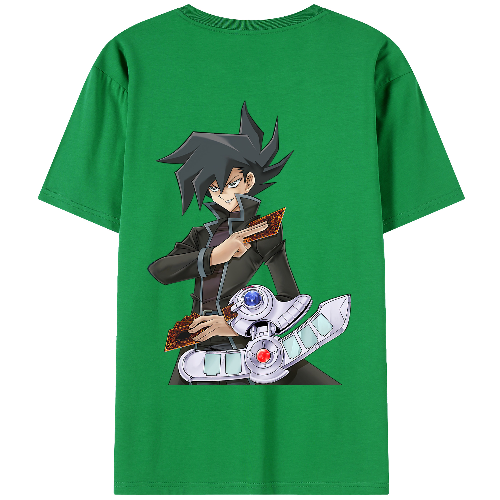 （画像用） 遊☆戯☆王 Yu-Gi-Oh! 綿100％ メンズ半袖Tシャツ（バックプリント） 通気性