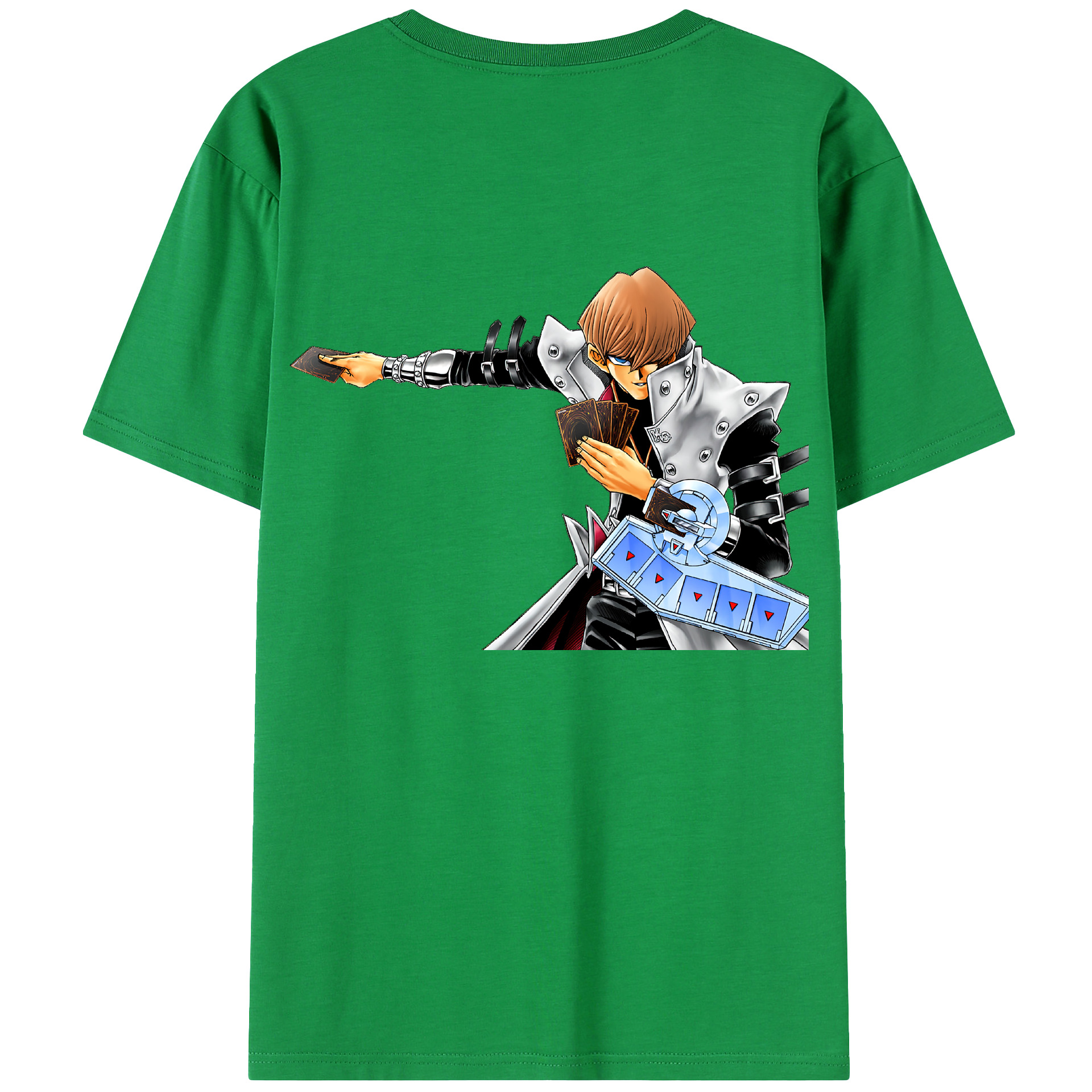 （画像用） 遊☆戯☆王 Yu-Gi-Oh! 綿100％ メンズ半袖Tシャツ（バックプリント） 通気性