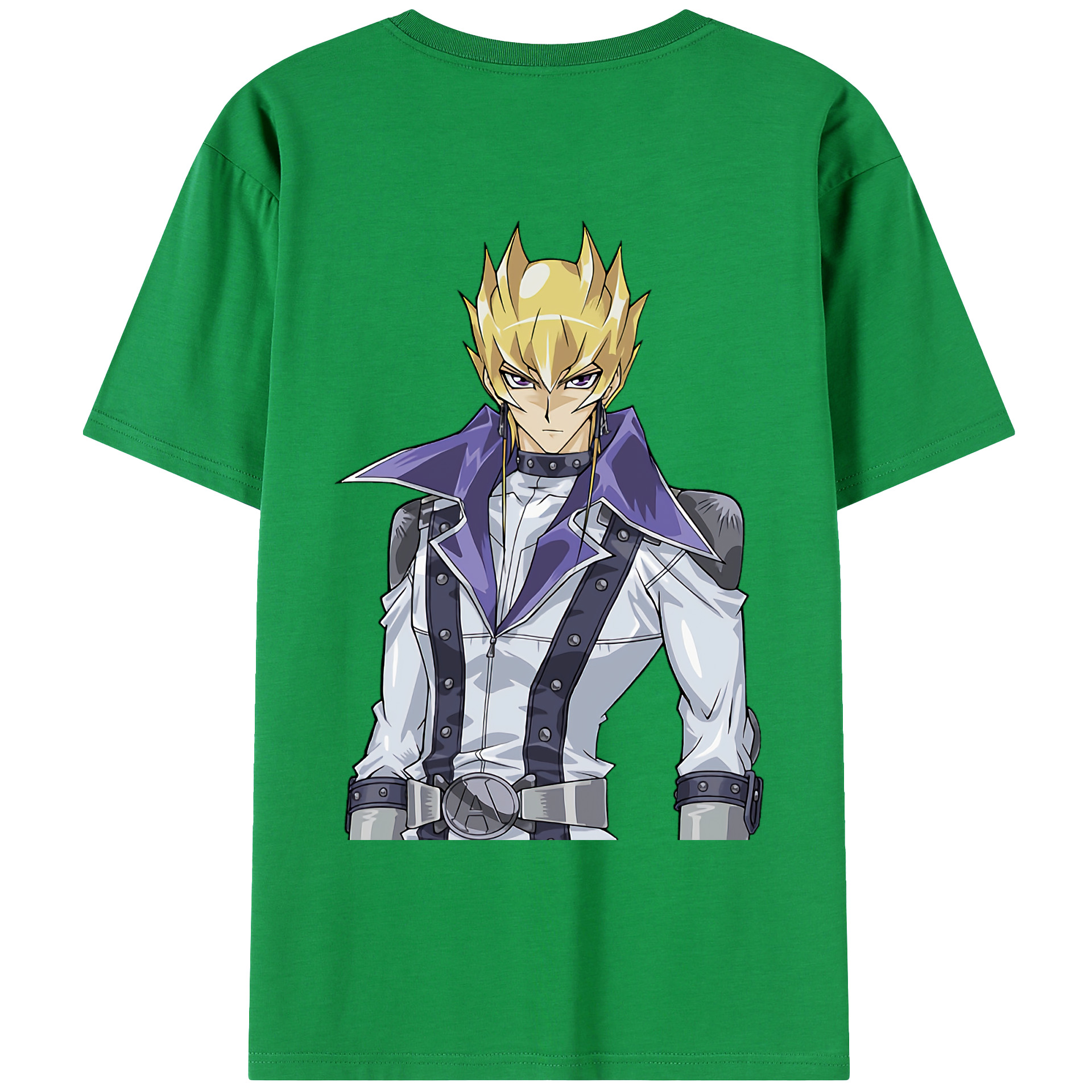 （画像用） 遊☆戯☆王 Yu-Gi-Oh! 綿100％ メンズ半袖Tシャツ（バックプリント） 通気性