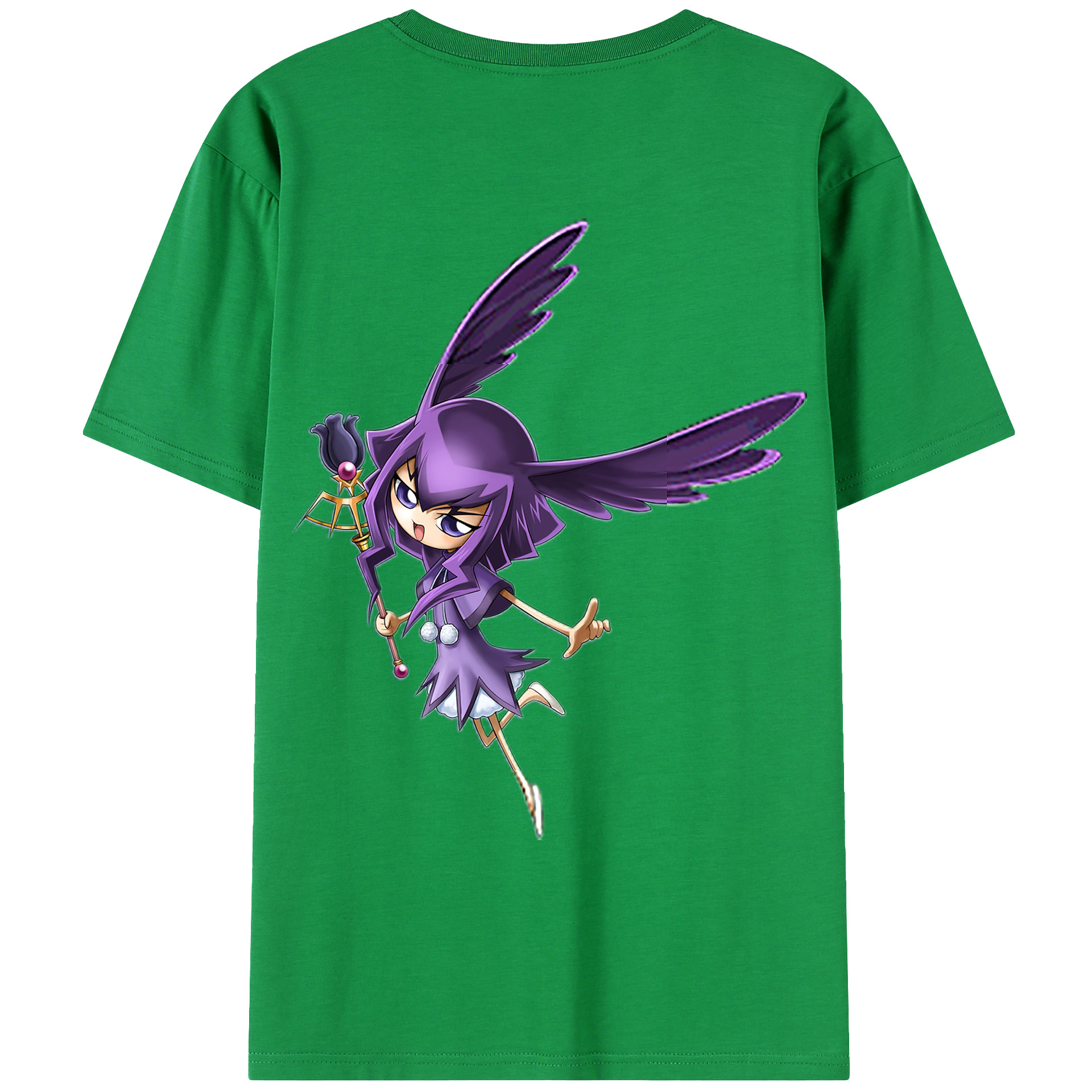 （画像用） 遊☆戯☆王 Yu-Gi-Oh! 綿100％ メンズ半袖Tシャツ（バックプリント） 通気性