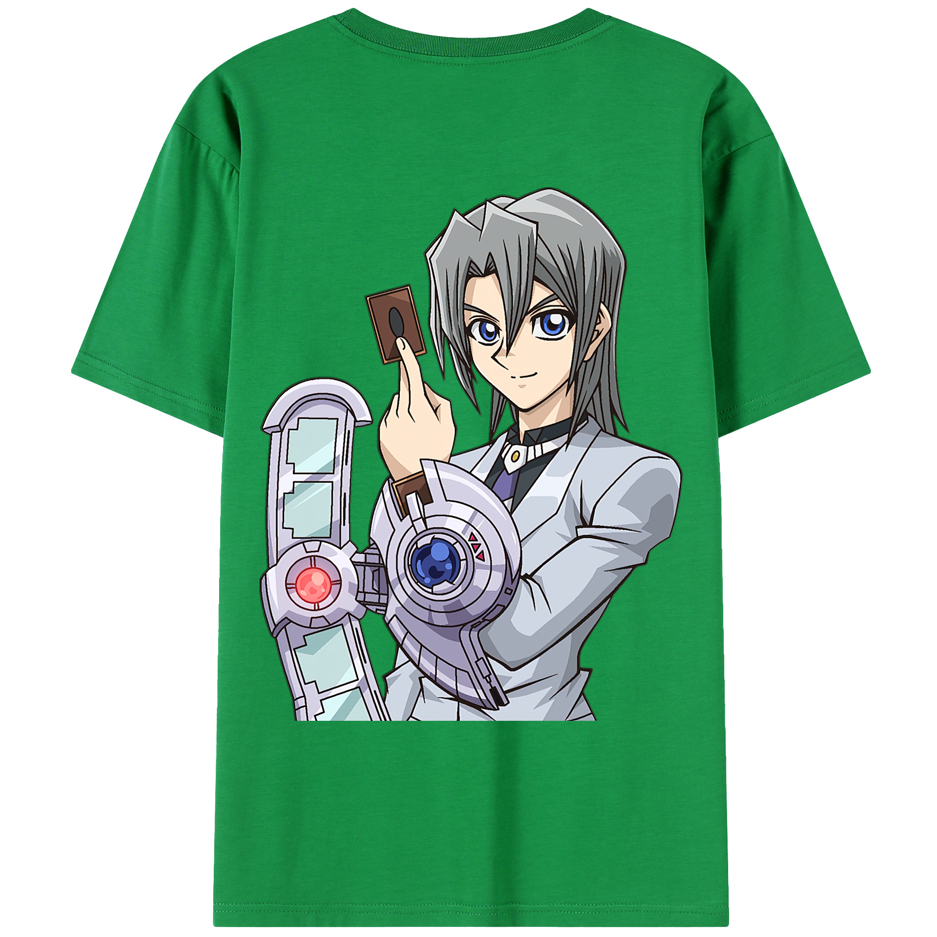 （画像用） 遊☆戯☆王 Yu-Gi-Oh! 綿100％ メンズ半袖Tシャツ（バックプリント） 通気性