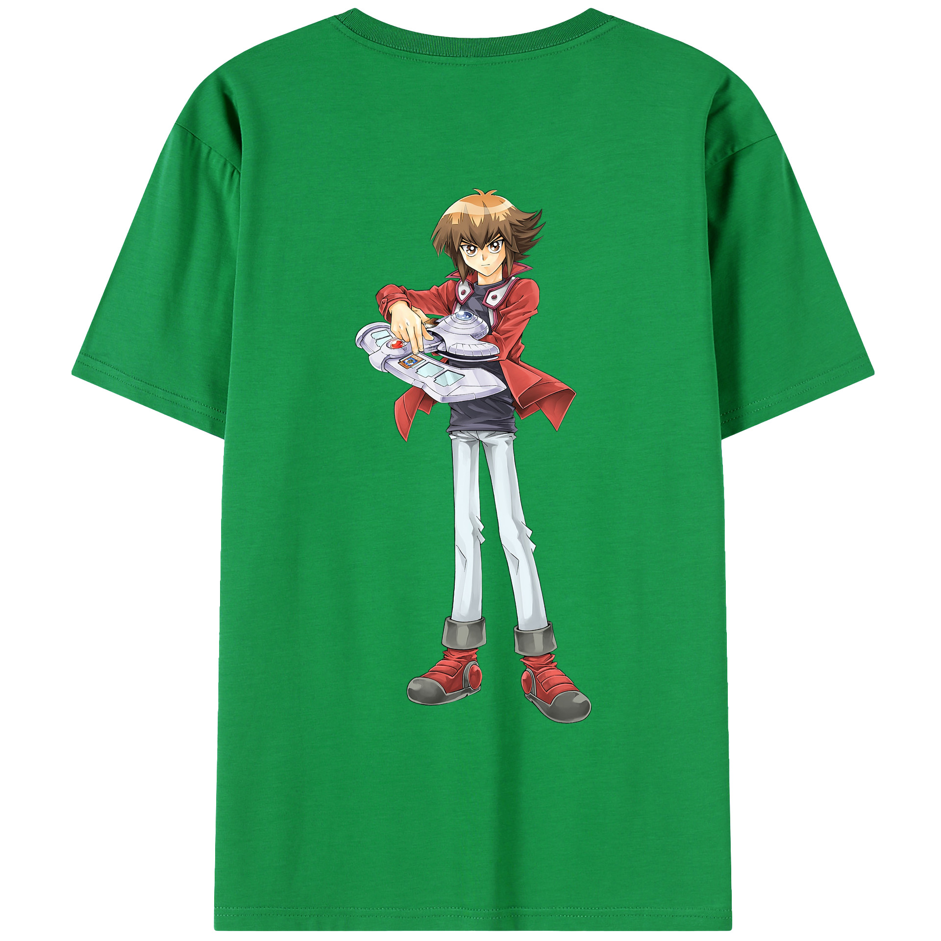 （画像用） 遊☆戯☆王 Yu-Gi-Oh! 綿100％ メンズ半袖Tシャツ（バックプリント） 通気性