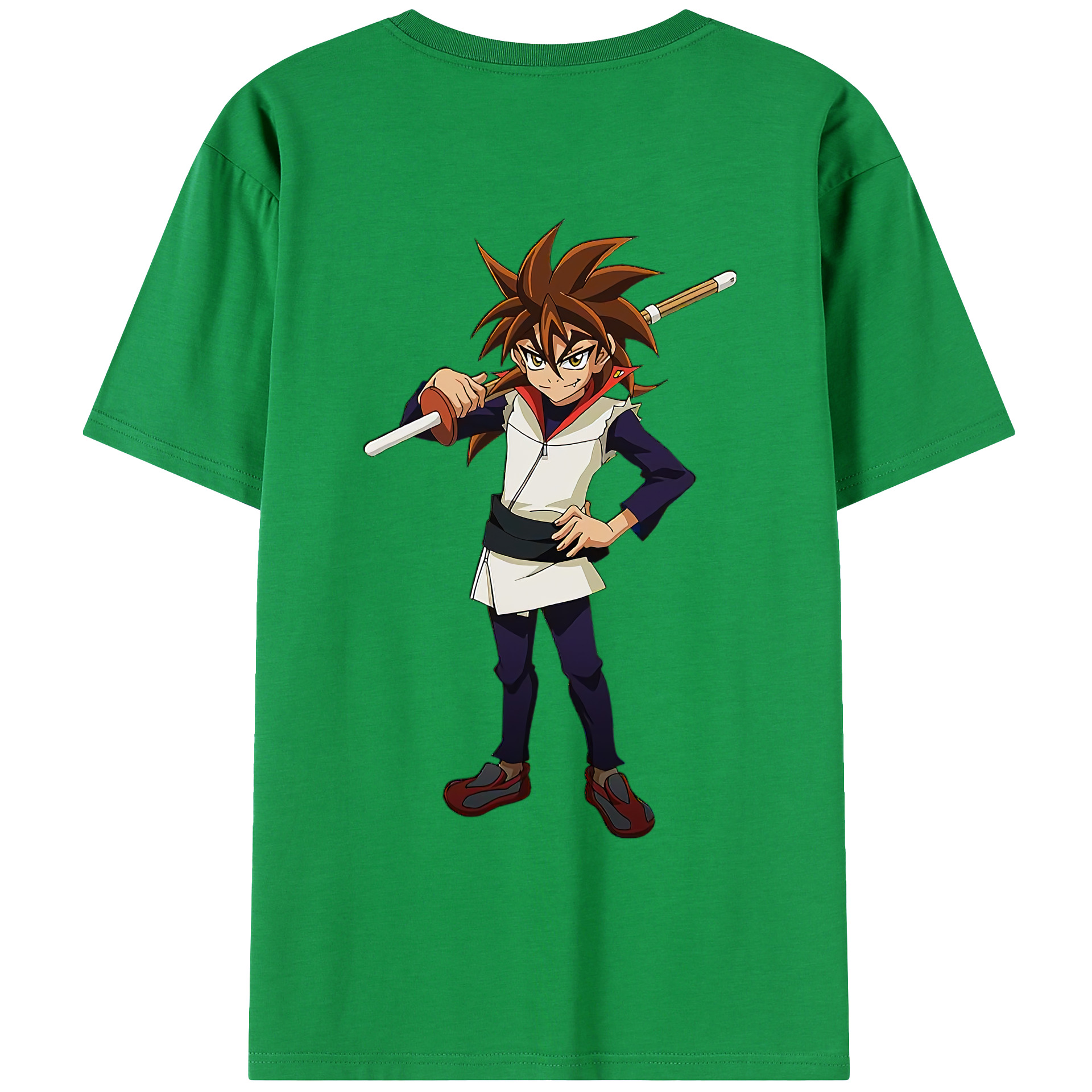 （画像用） 遊☆戯☆王 Yu-Gi-Oh! 綿100％ メンズ半袖Tシャツ（バックプリント） 通気性