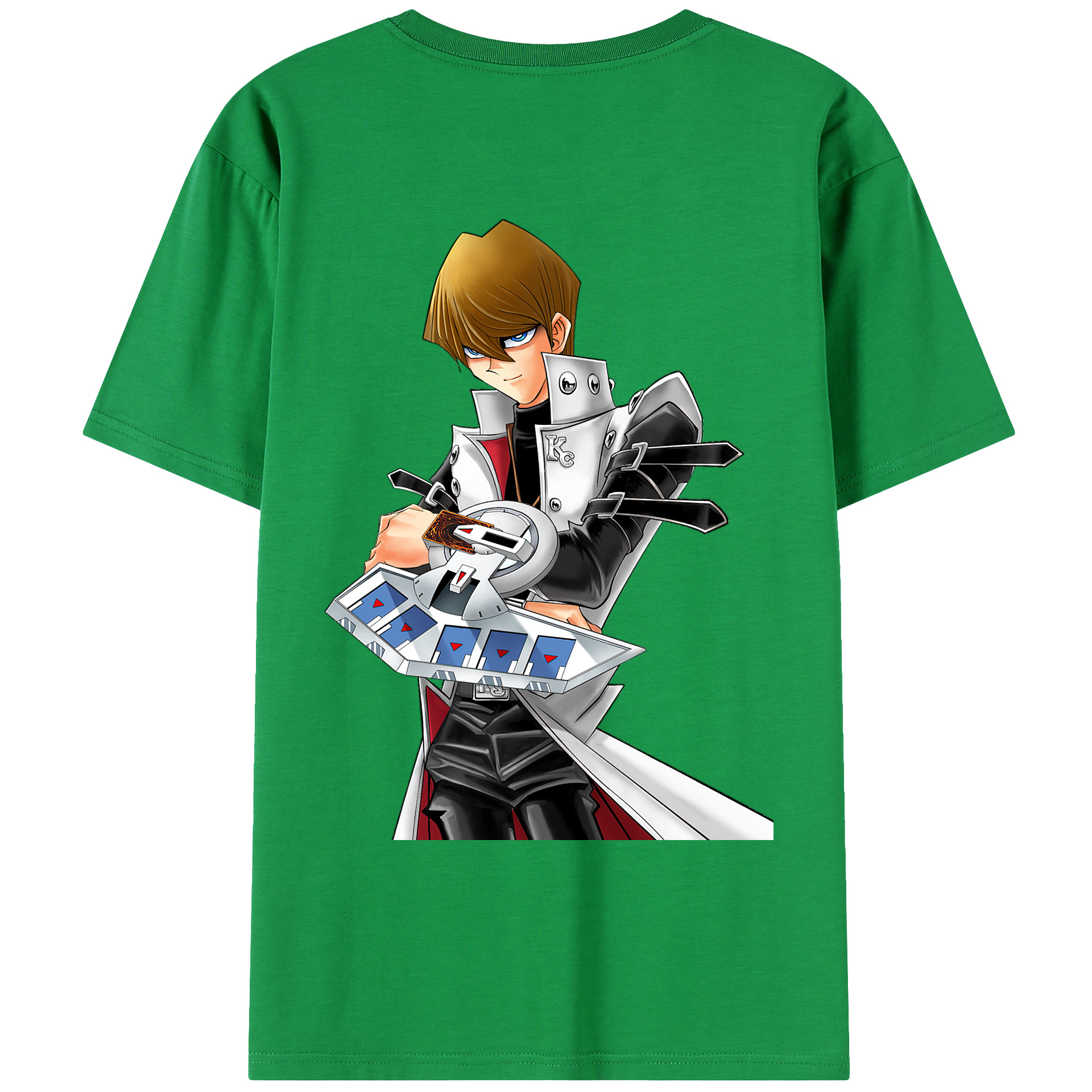 （画像用） 遊☆戯☆王 Yu-Gi-Oh! 綿100％ メンズ半袖Tシャツ（バックプリント） 通気性