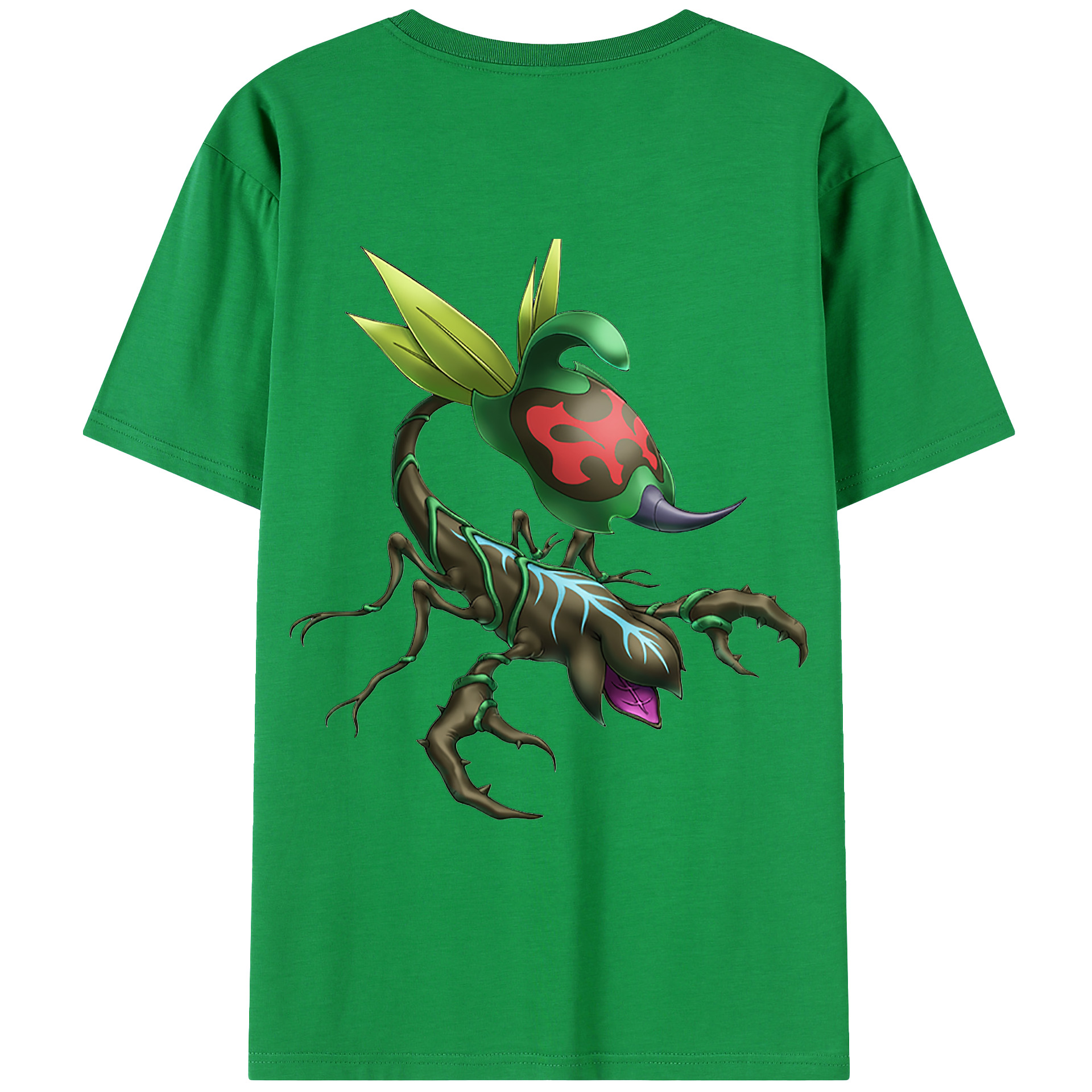 （画像用） 遊☆戯☆王 Yu-Gi-Oh! 綿100％ メンズ半袖Tシャツ（バックプリント） 通気性