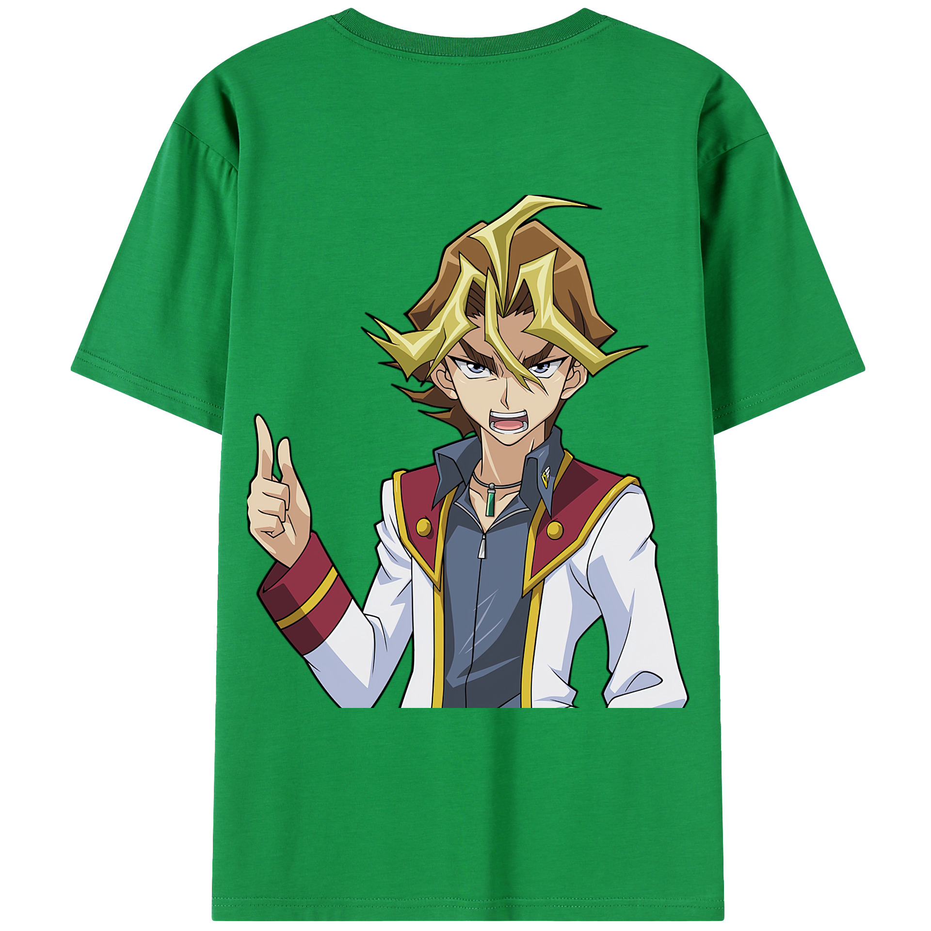（画像用） 遊☆戯☆王 Yu-Gi-Oh! 綿100％ メンズ半袖Tシャツ（バックプリント） 通気性