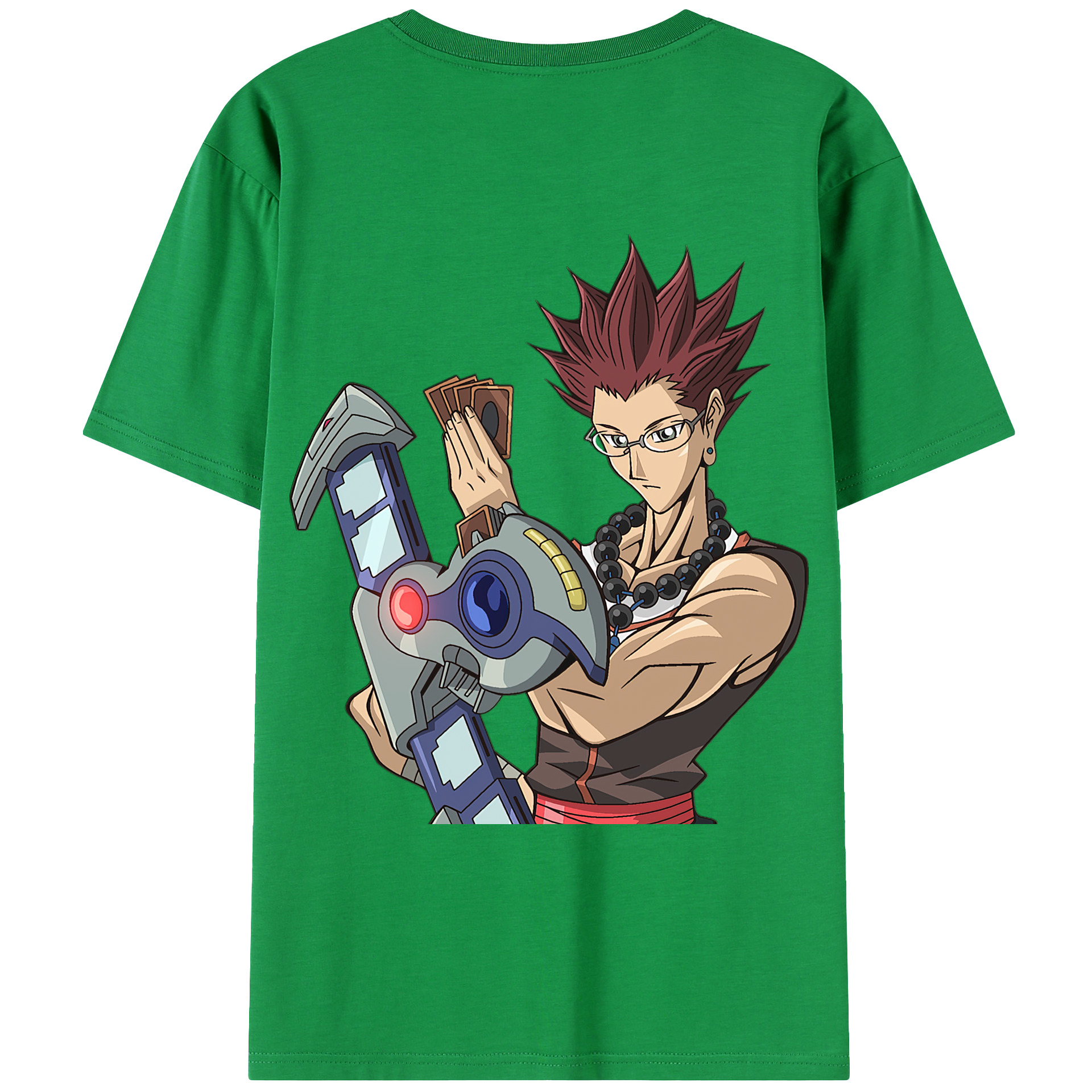 （画像用） 遊☆戯☆王 Yu-Gi-Oh! 綿100％ メンズ半袖Tシャツ（バックプリント） 通気性