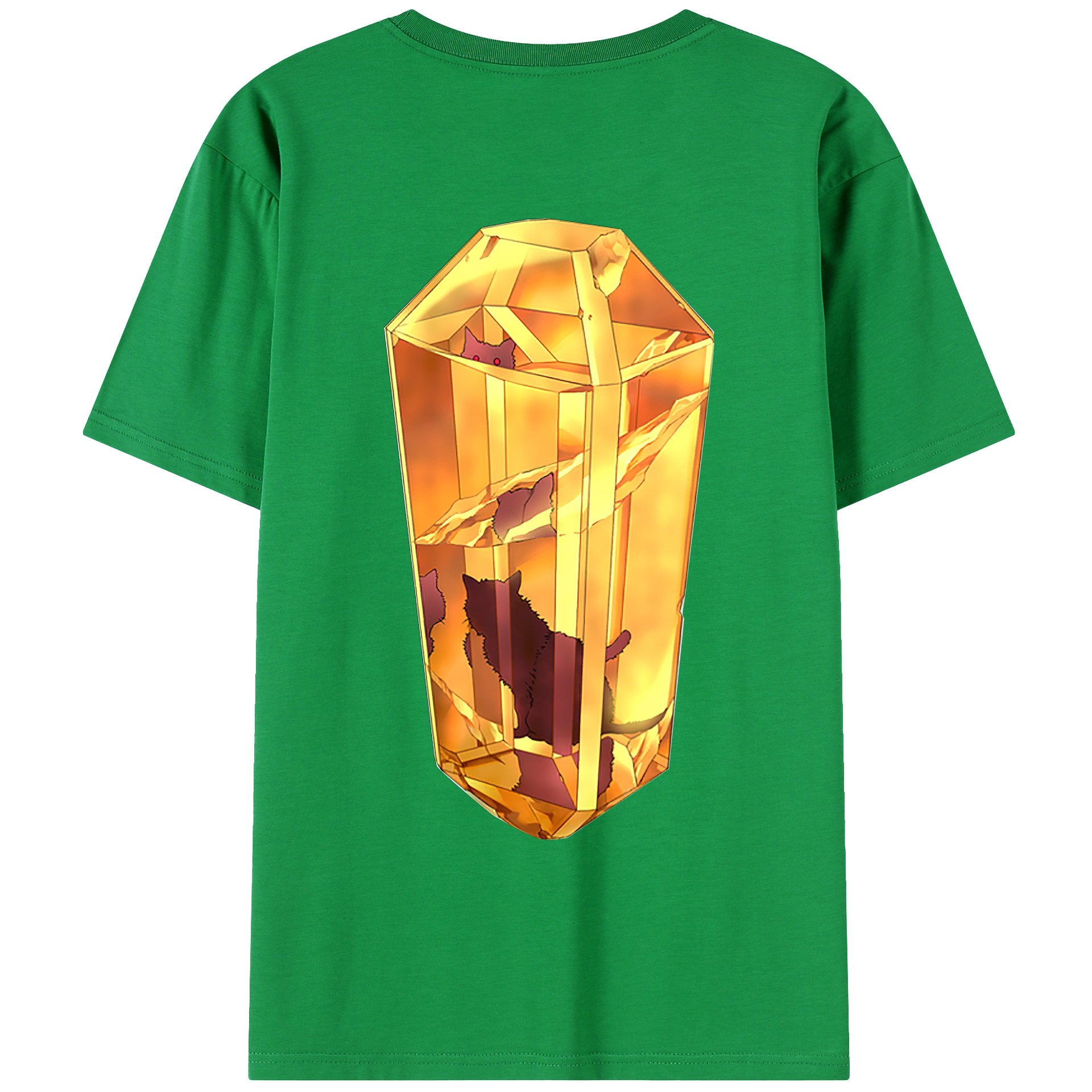 （画像用） 遊☆戯☆王 Yu-Gi-Oh! 綿100％ メンズ半袖Tシャツ（バックプリント） 通気性
