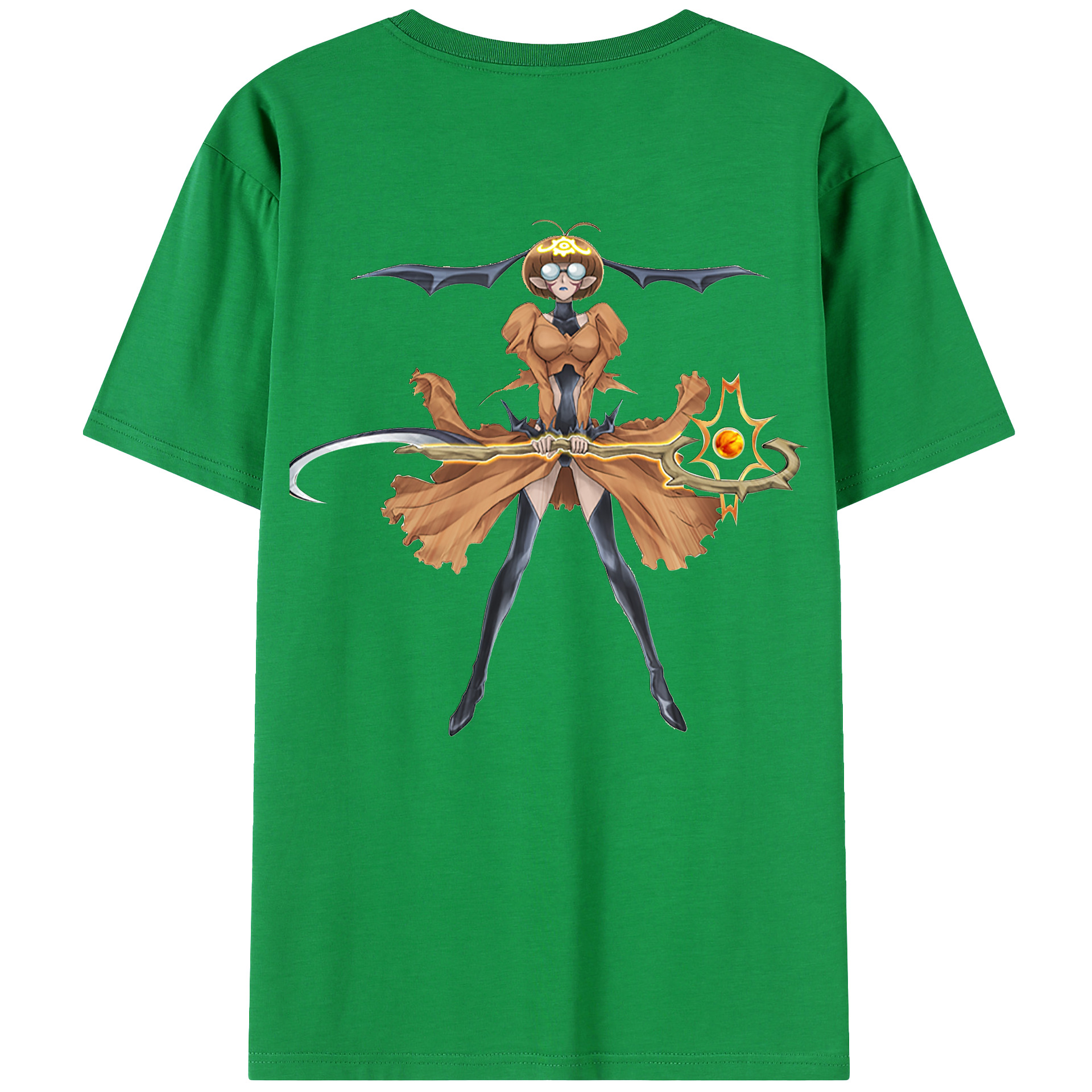 （画像用） 遊☆戯☆王 Yu-Gi-Oh! 綿100％ メンズ半袖Tシャツ（バックプリント） 通気性