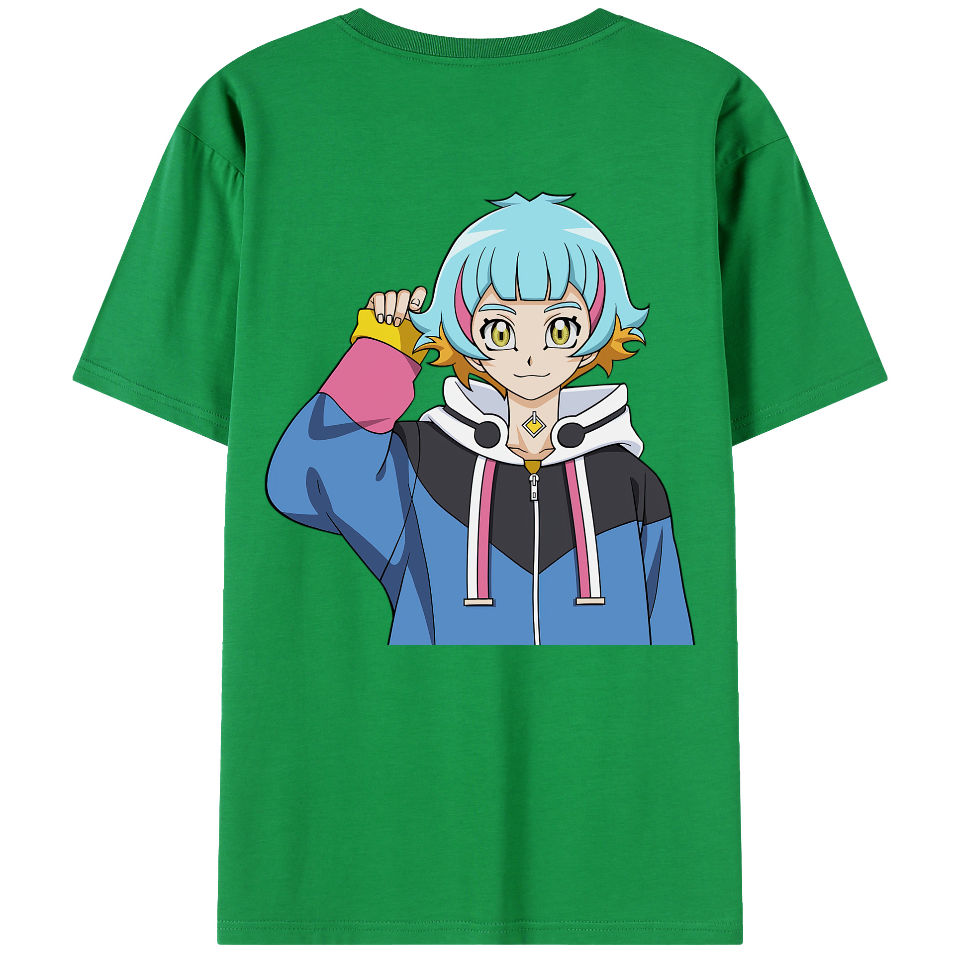 （画像用） 遊☆戯☆王 Yu-Gi-Oh! 綿100％ メンズ半袖Tシャツ（バックプリント） 通気性
