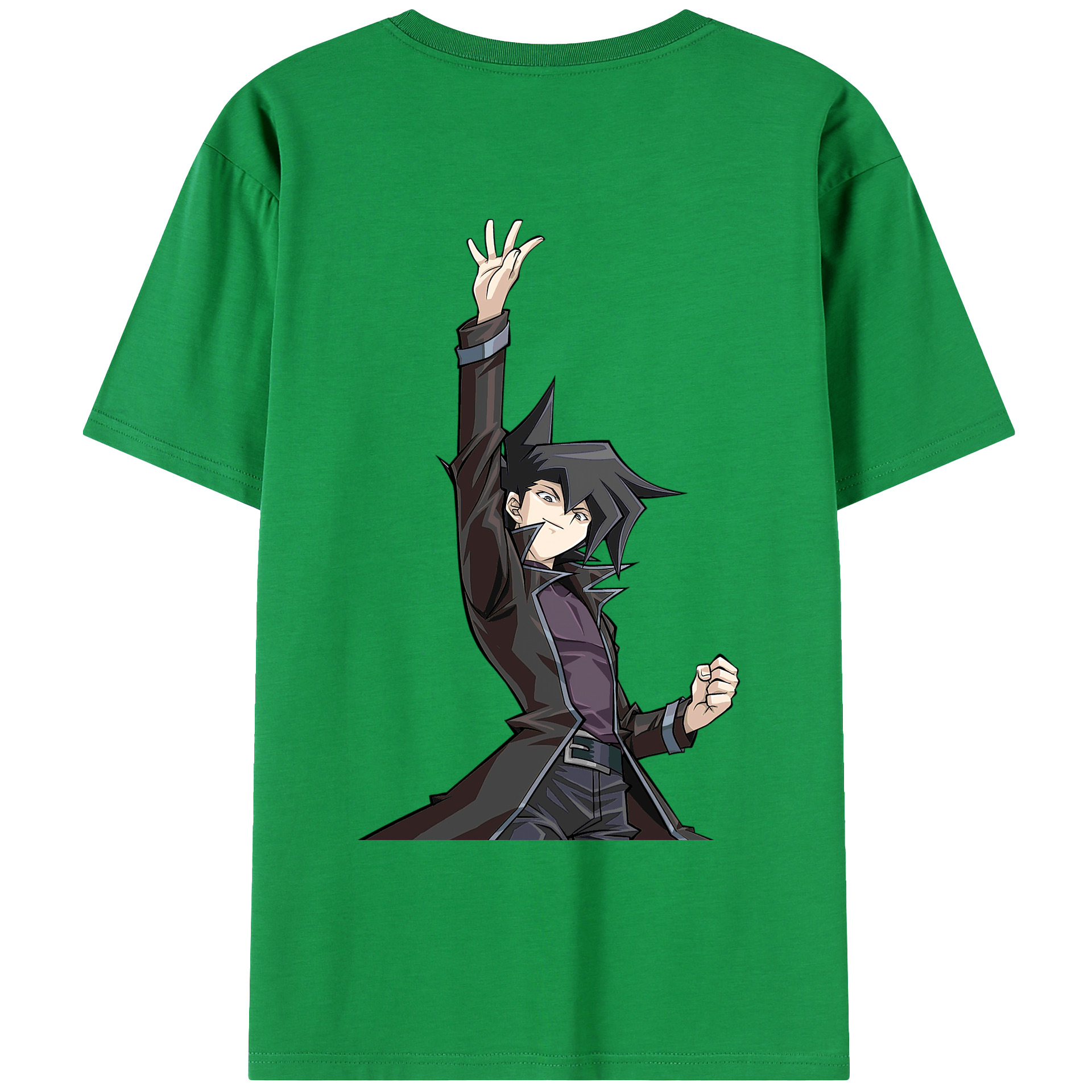 （画像用） 遊☆戯☆王 Yu-Gi-Oh! 綿100％ メンズ半袖Tシャツ（バックプリント） 通気性
