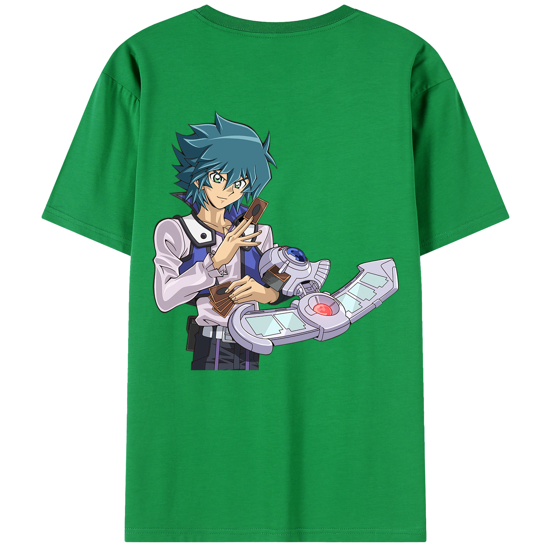 （画像用） 遊☆戯☆王 Yu-Gi-Oh! 綿100％ メンズ半袖Tシャツ（バックプリント） 通気性