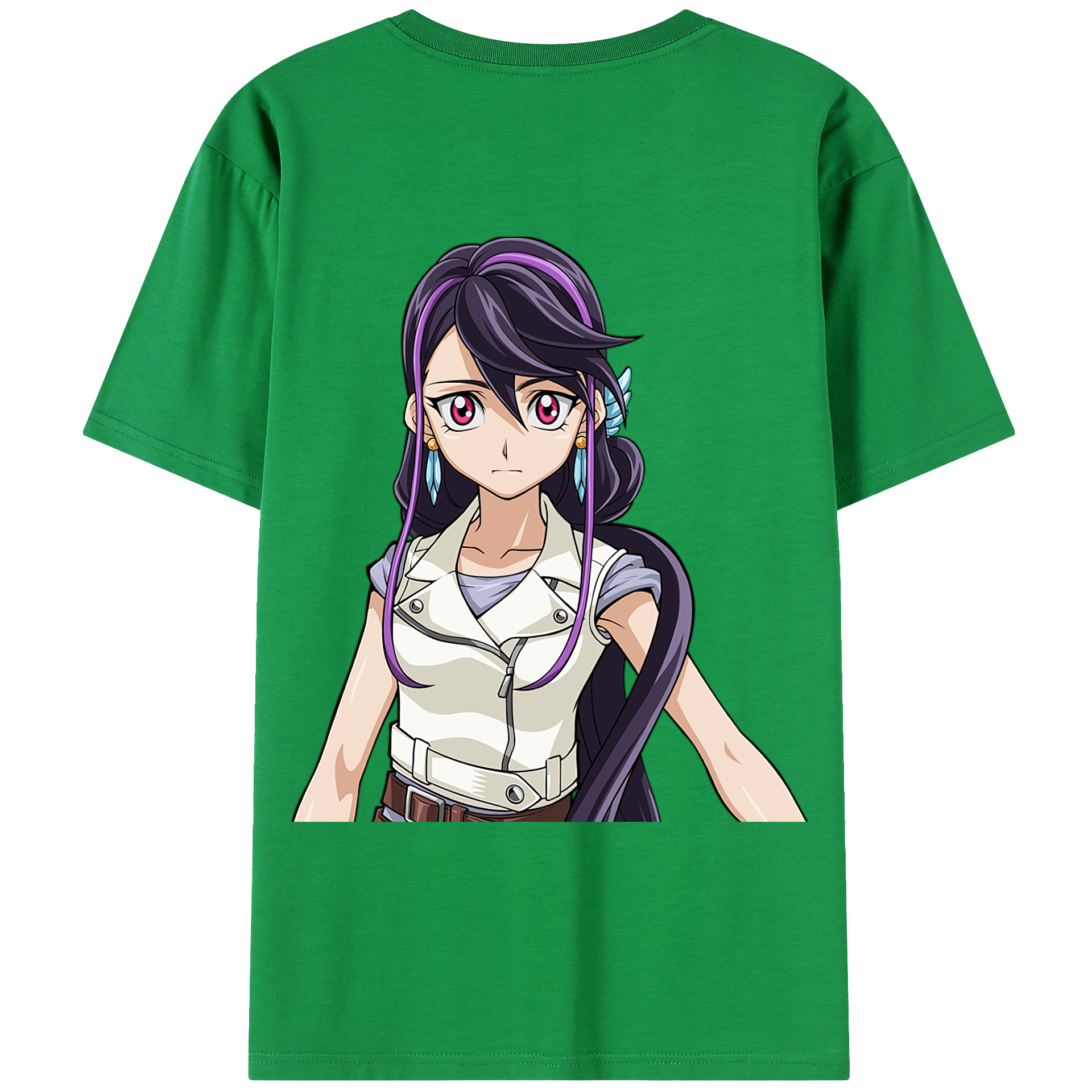 （画像用） 遊☆戯☆王 Yu-Gi-Oh! 綿100％ メンズ半袖Tシャツ（バックプリント） 通気性