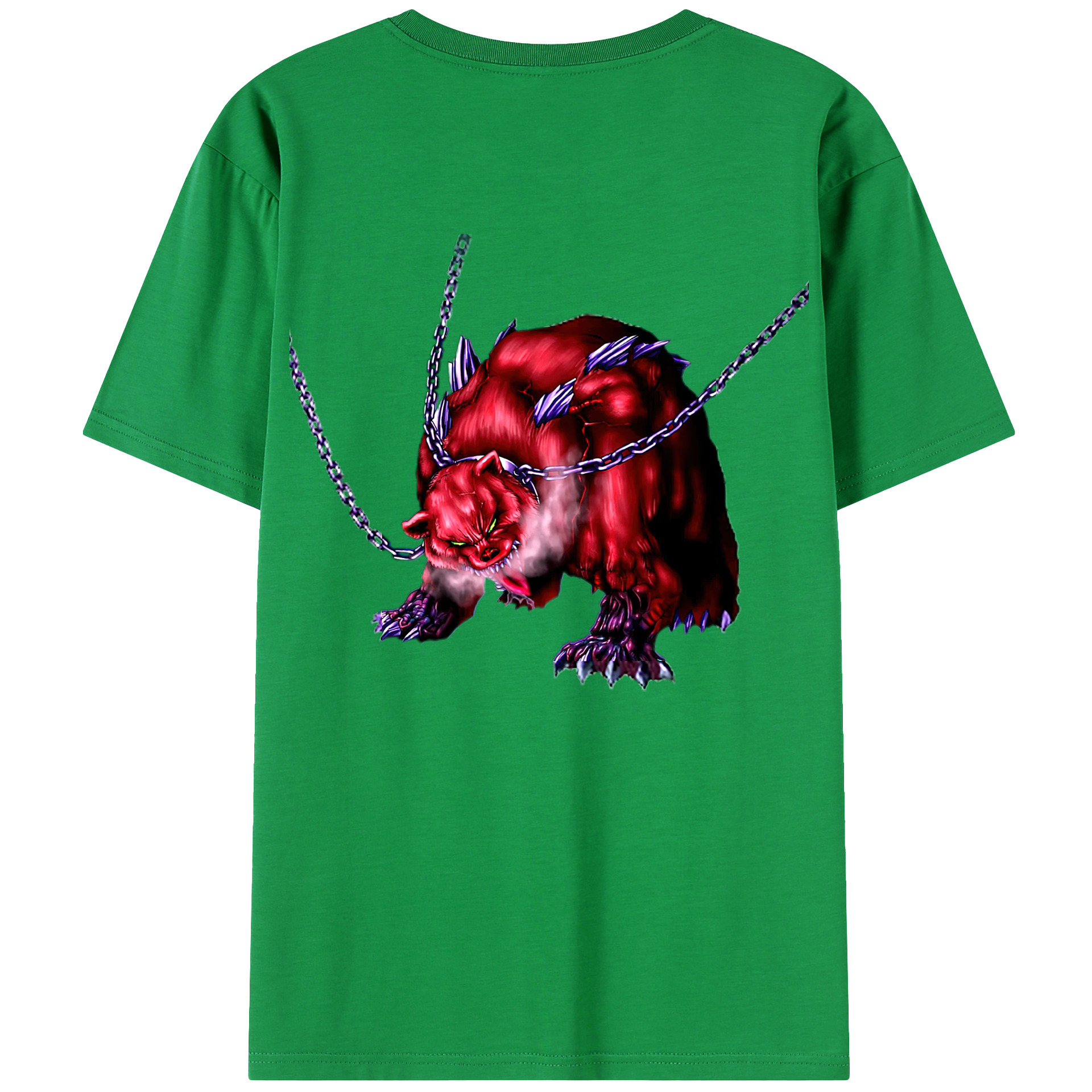 （画像用） 遊☆戯☆王 Yu-Gi-Oh! 綿100％ メンズ半袖Tシャツ（バックプリント） 通気性