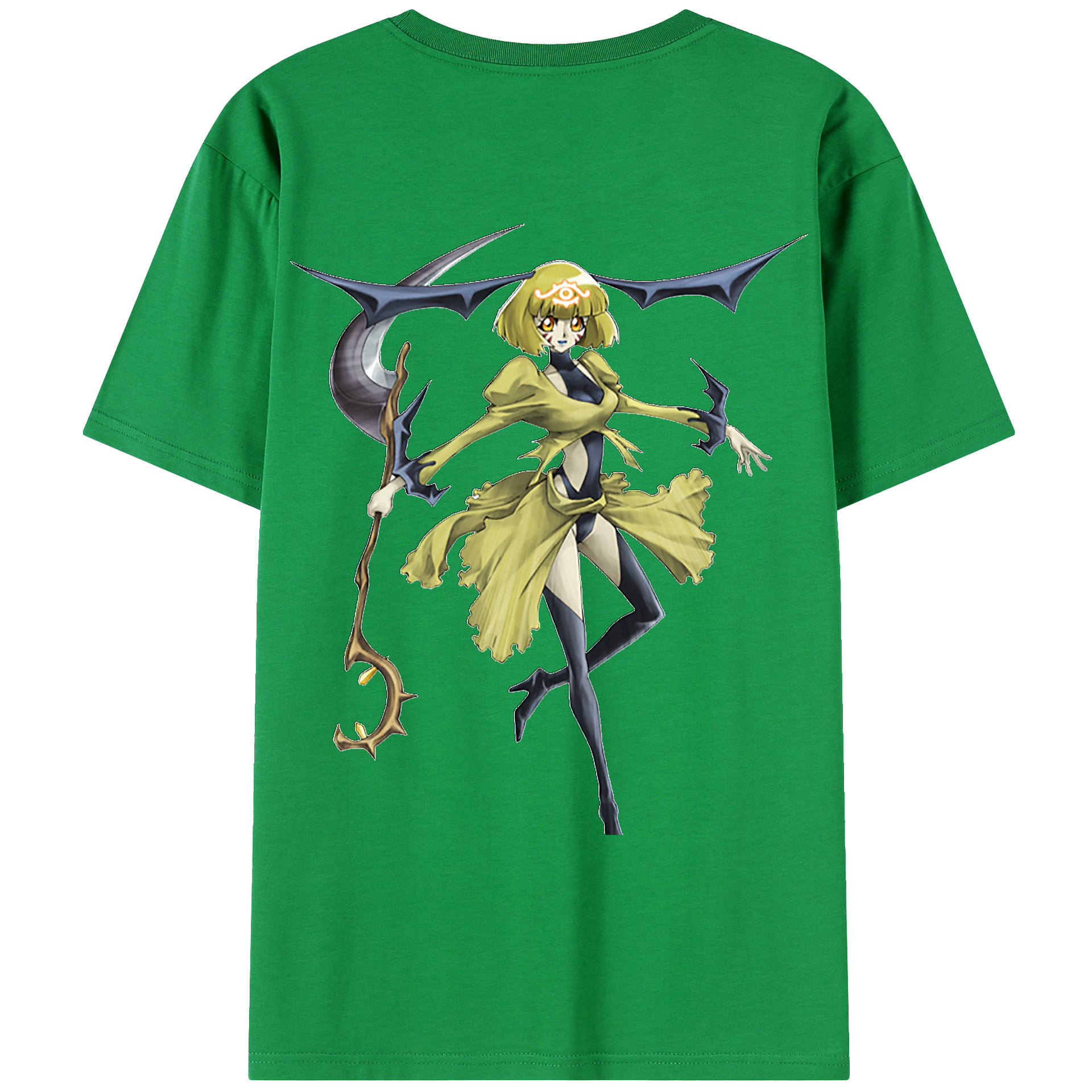 （画像用） 遊☆戯☆王 Yu-Gi-Oh! 綿100％ メンズ半袖Tシャツ（バックプリント） 通気性