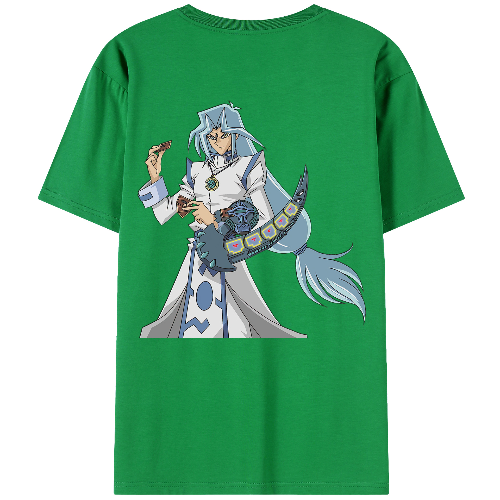 （画像用） 遊☆戯☆王 Yu-Gi-Oh! 綿100％ メンズ半袖Tシャツ（バックプリント） 通気性