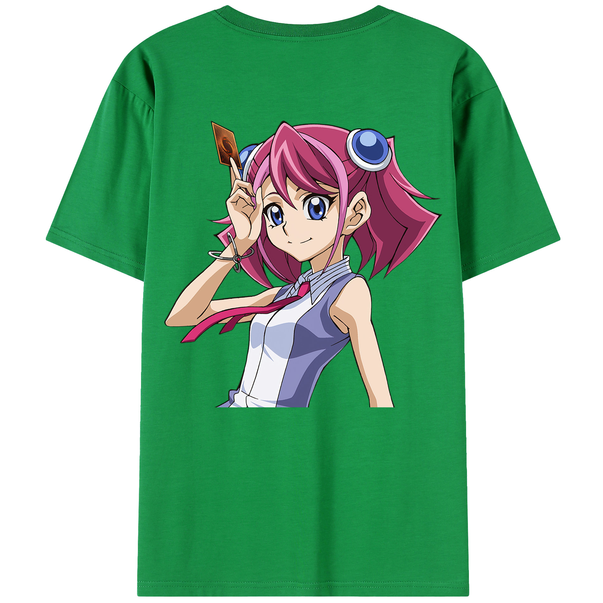 （画像用） 遊☆戯☆王 Yu-Gi-Oh! 綿100％ メンズ半袖Tシャツ（バックプリント） 通気性