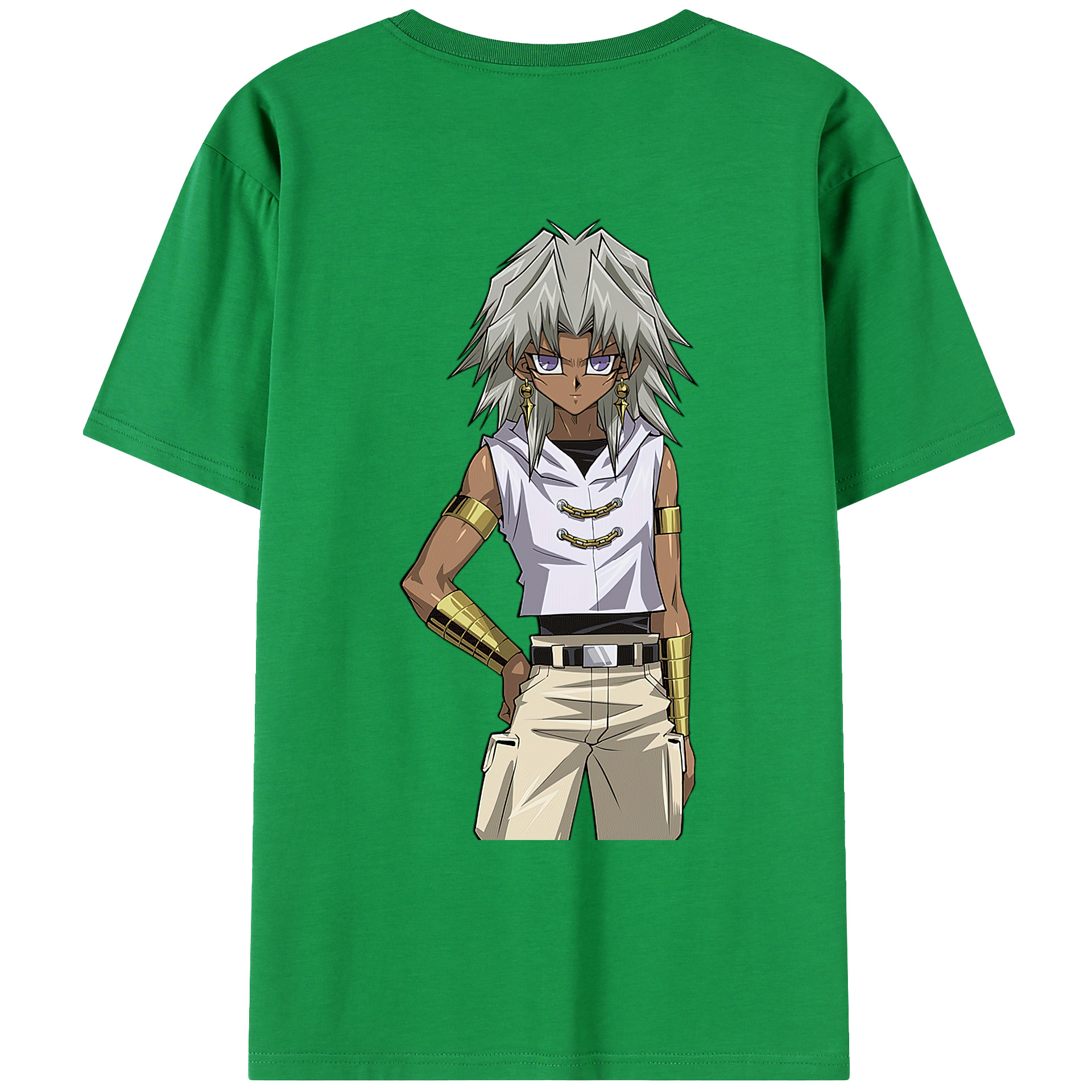 （画像用） 遊☆戯☆王 Yu-Gi-Oh! 綿100％ メンズ半袖Tシャツ（バックプリント） 通気性