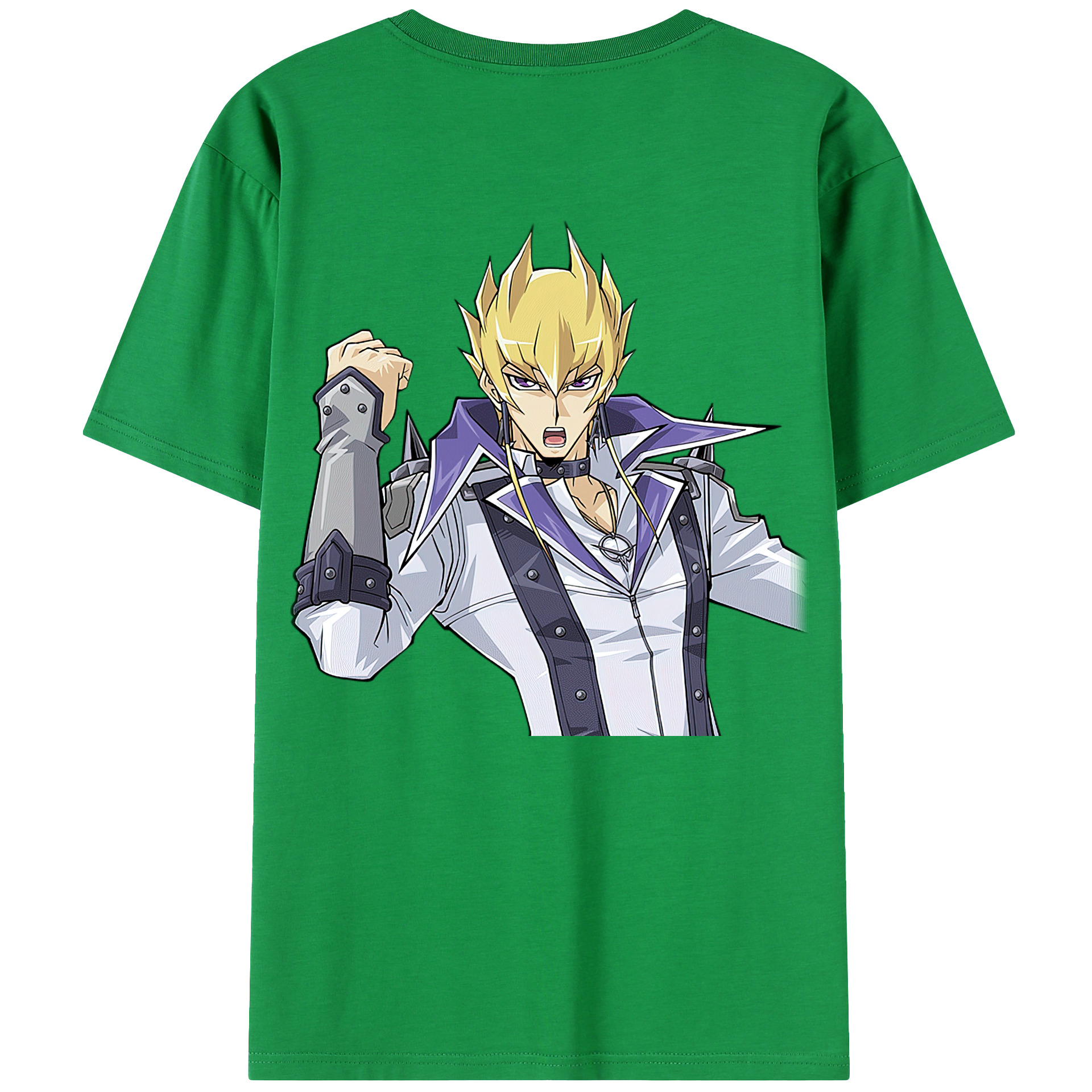 （画像用） 遊☆戯☆王 Yu-Gi-Oh! 綿100％ メンズ半袖Tシャツ（バックプリント） 通気性