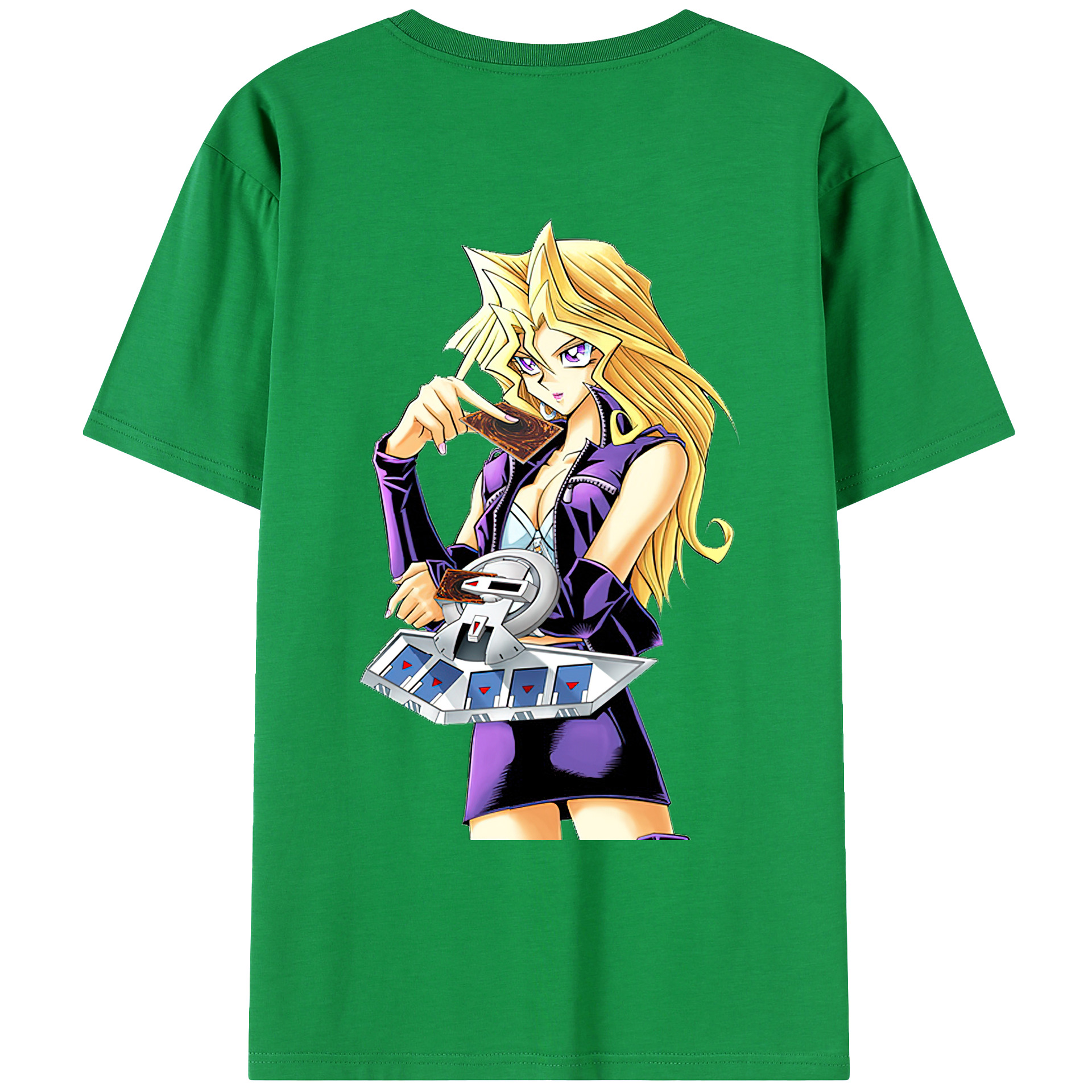 （画像用） 遊☆戯☆王 Yu-Gi-Oh! 綿100％ メンズ半袖Tシャツ（バックプリント） 通気性