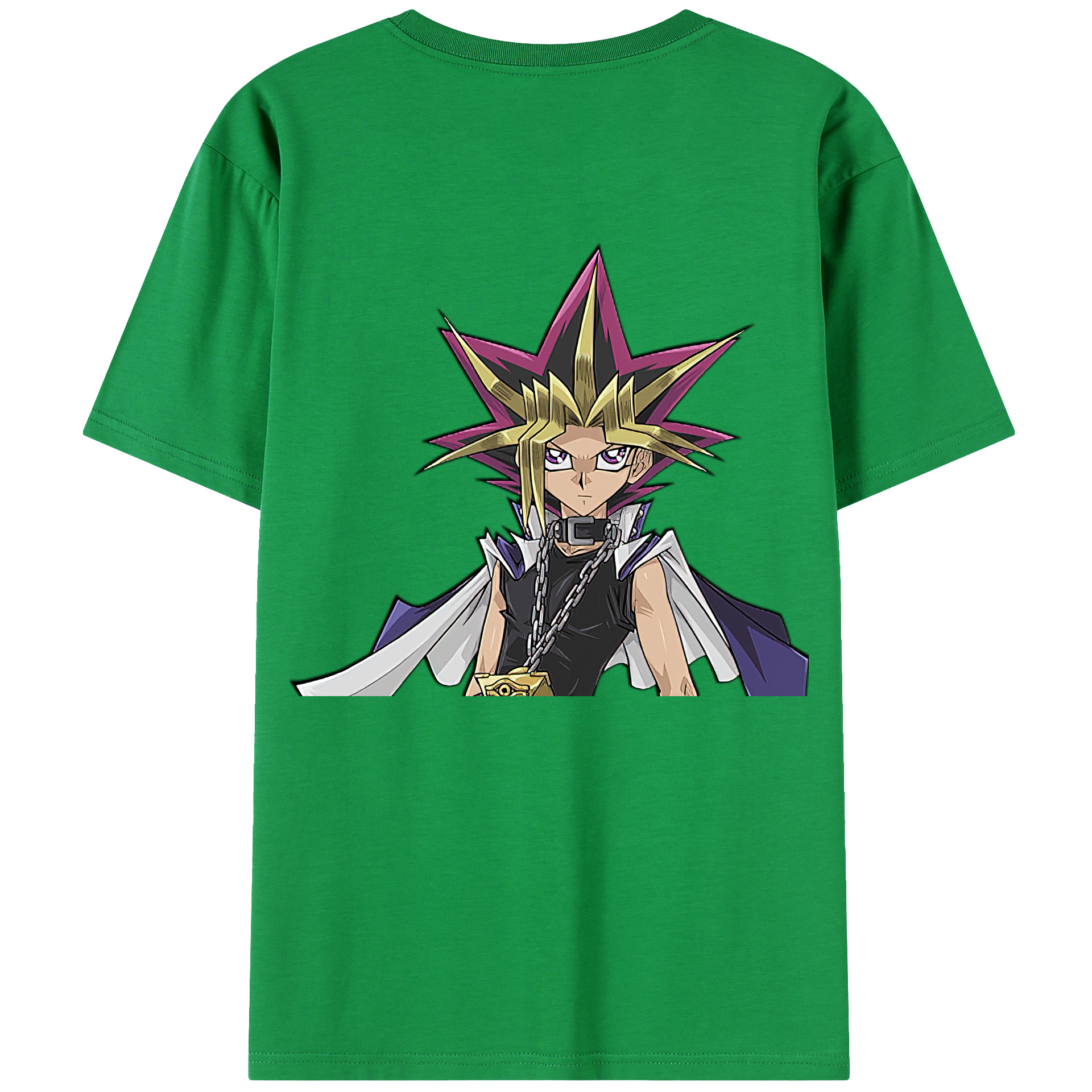 （画像用） 遊☆戯☆王 Yu-Gi-Oh! 綿100％ メンズ半袖Tシャツ（バックプリント） 通気性