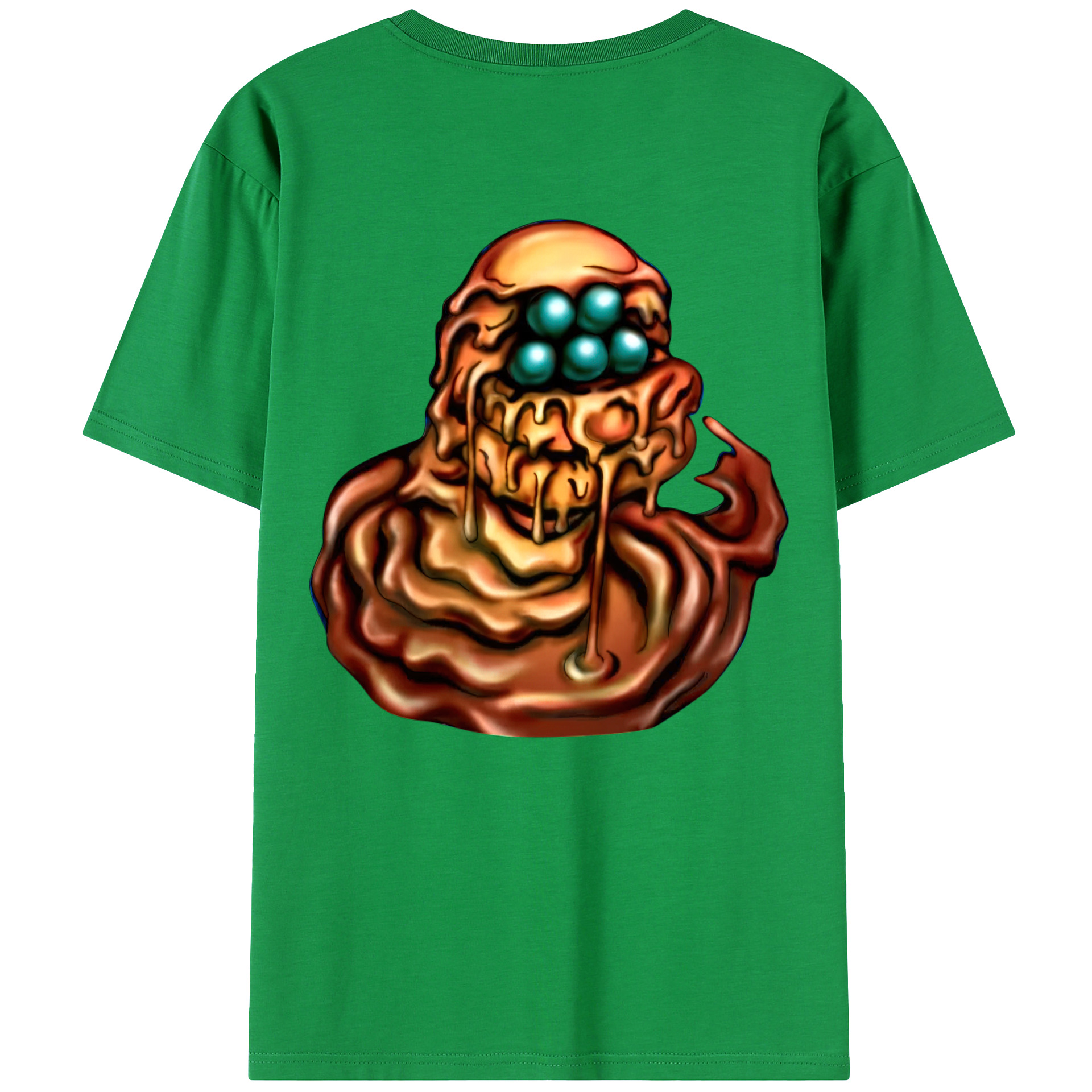 （画像用） 遊☆戯☆王 Yu-Gi-Oh! 綿100％ メンズ半袖Tシャツ（バックプリント） 通気性