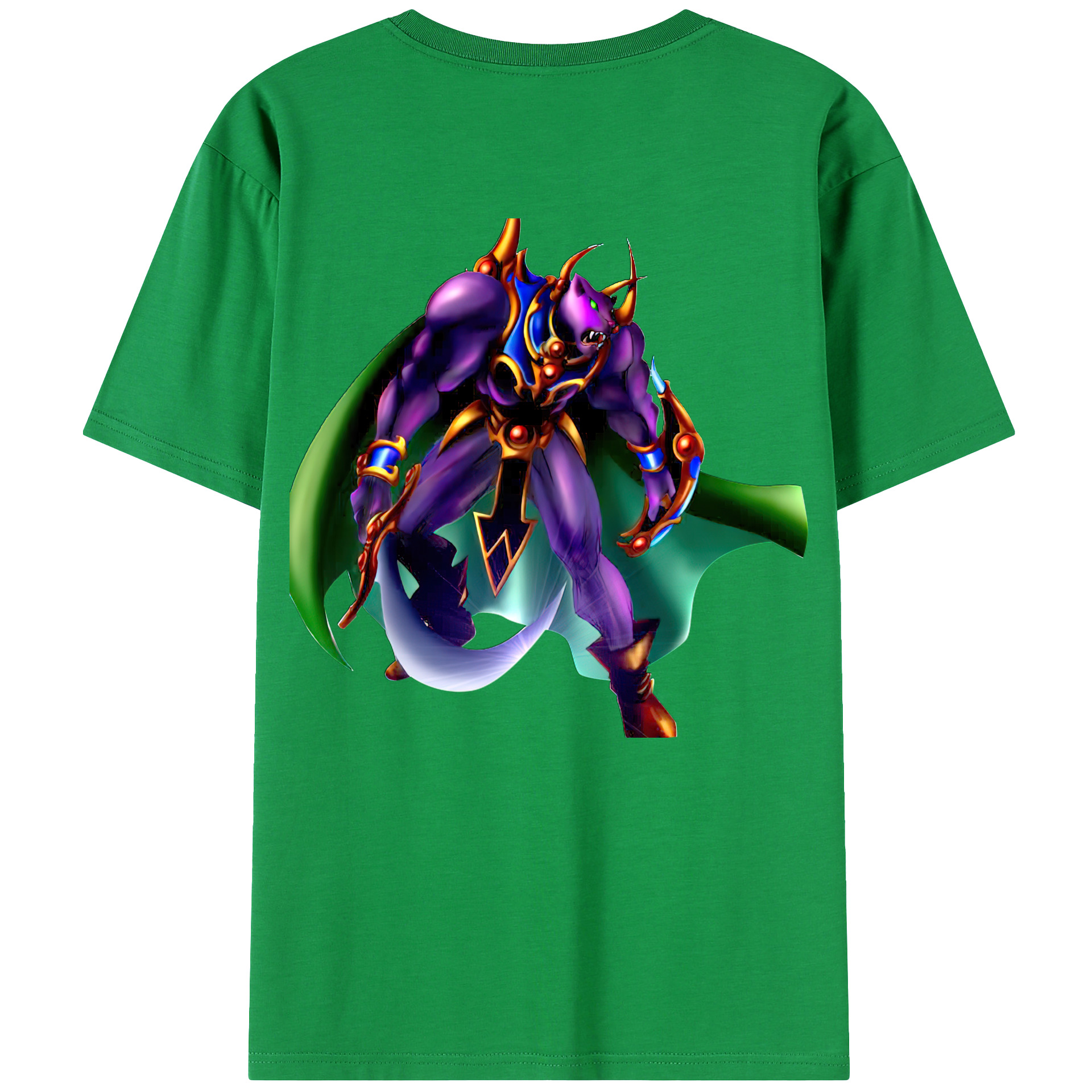 （画像用） 遊☆戯☆王 Yu-Gi-Oh! 綿100％ メンズ半袖Tシャツ（バックプリント） 通気性