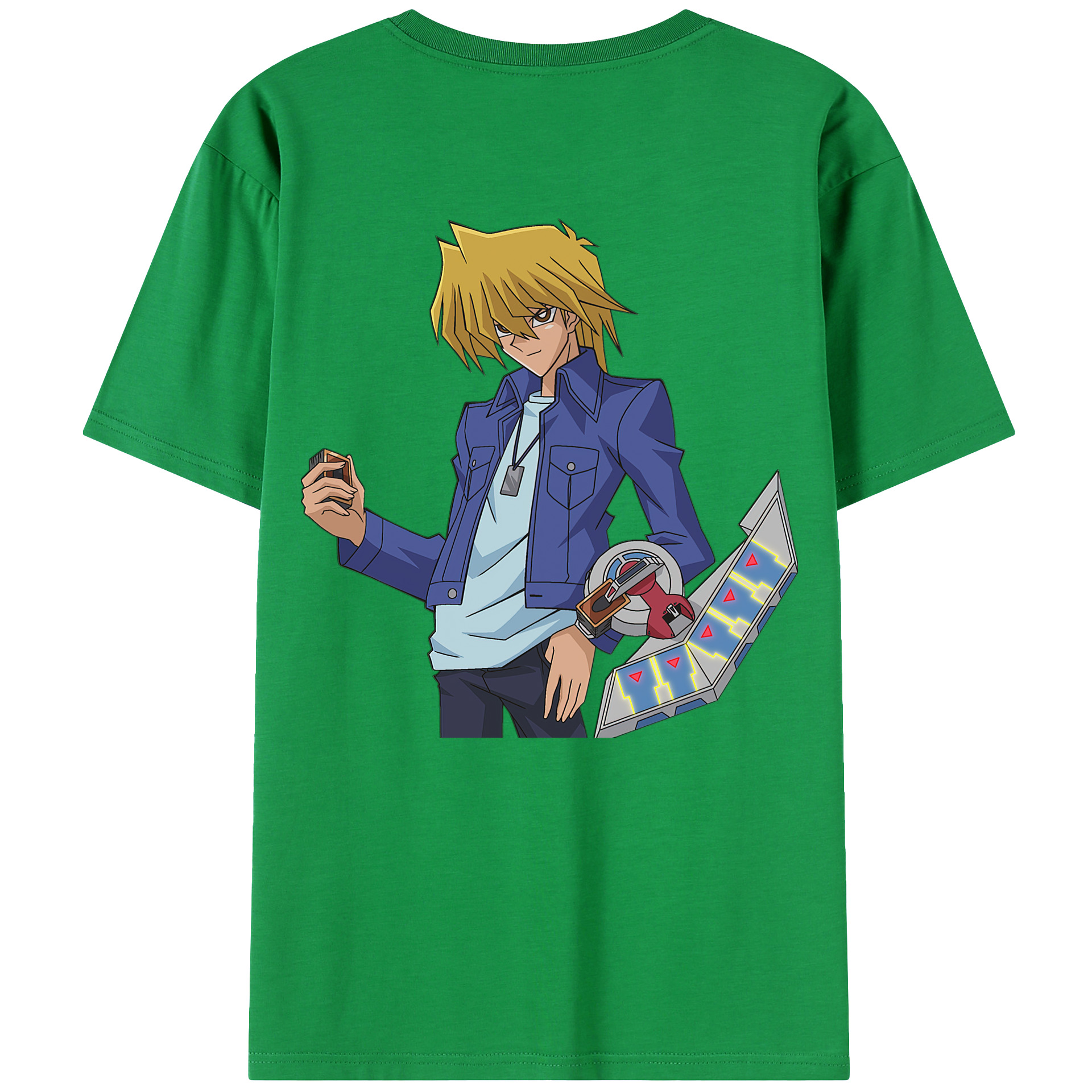 （画像用） 遊☆戯☆王 Yu-Gi-Oh! 綿100％ メンズ半袖Tシャツ（バックプリント） 通気性