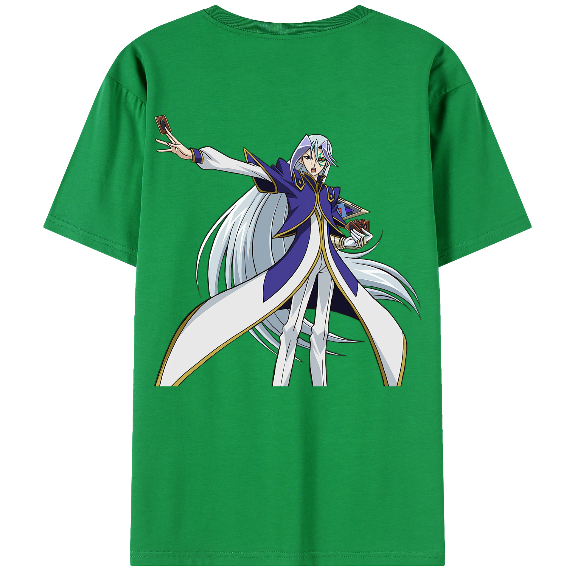（画像用） 遊☆戯☆王 Yu-Gi-Oh! 綿100％ メンズ半袖Tシャツ（バックプリント） 通気性
