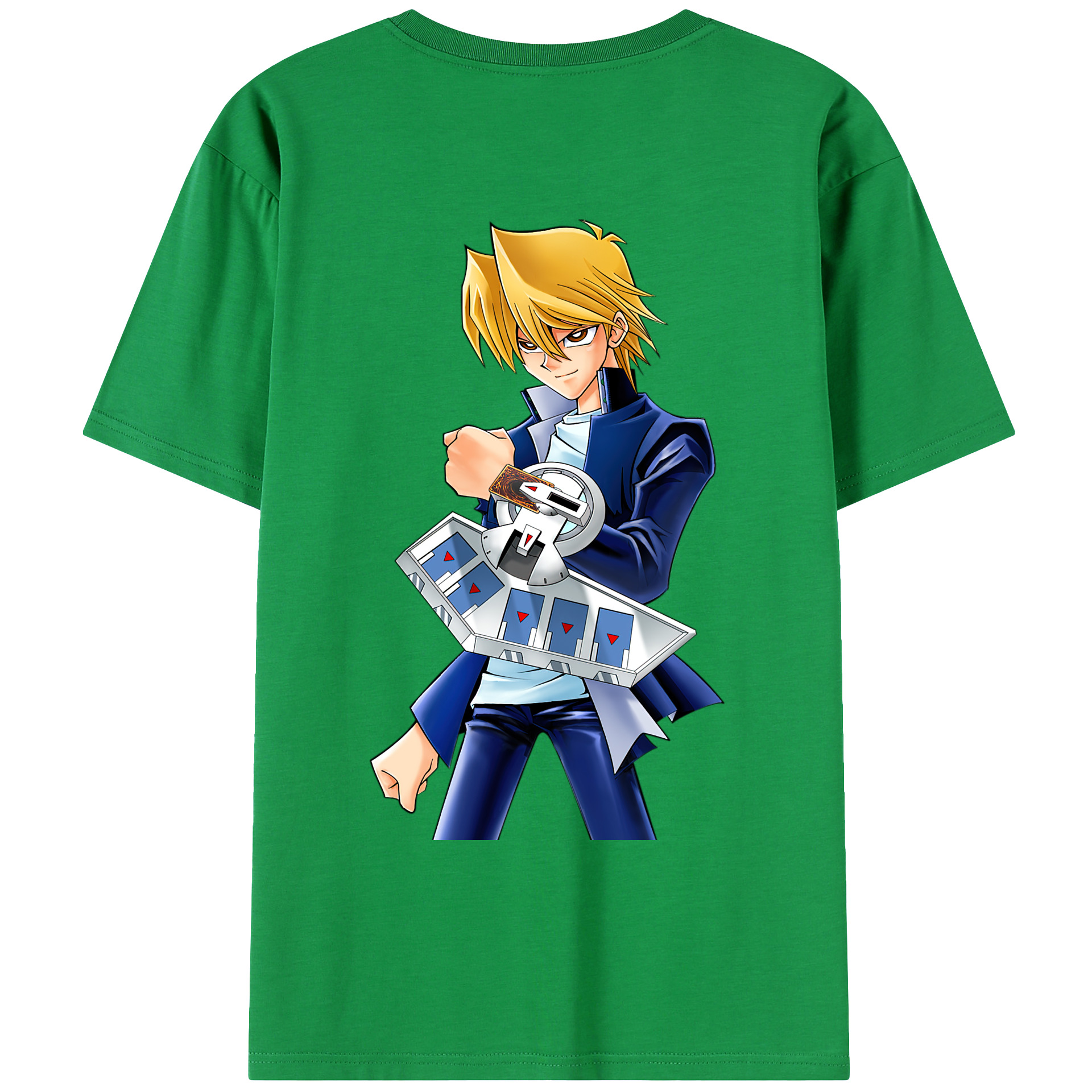 （画像用） 遊☆戯☆王 Yu-Gi-Oh! 綿100％ メンズ半袖Tシャツ（バックプリント） 通気性