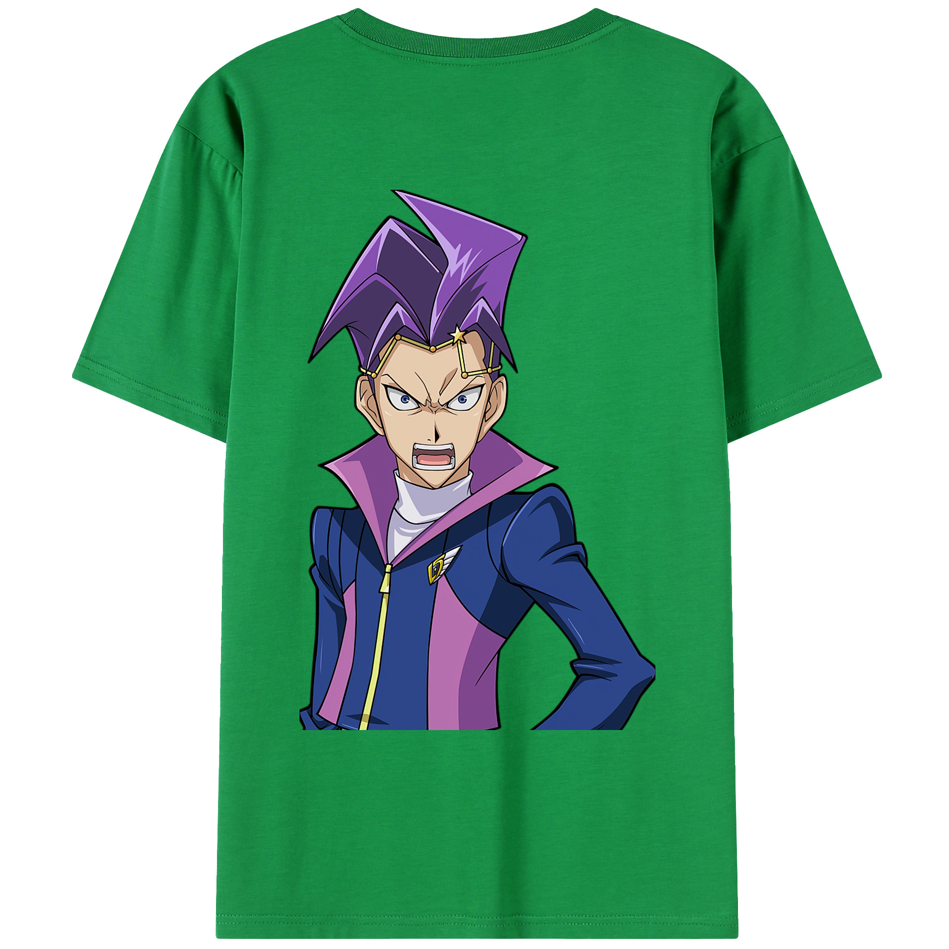 （画像用） 遊☆戯☆王 Yu-Gi-Oh! 綿100％ メンズ半袖Tシャツ（バックプリント） 通気性