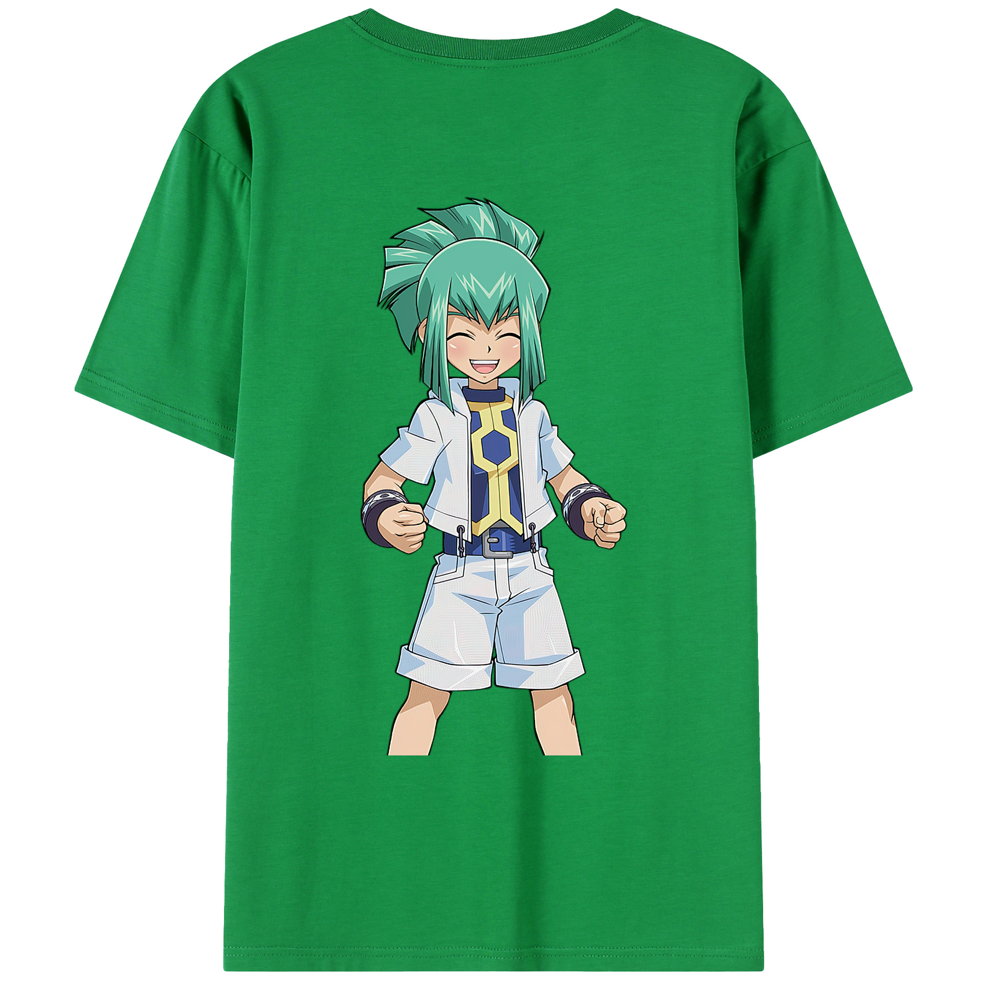 （画像用） 遊☆戯☆王 Yu-Gi-Oh! 綿100％ メンズ半袖Tシャツ（バックプリント） 通気性