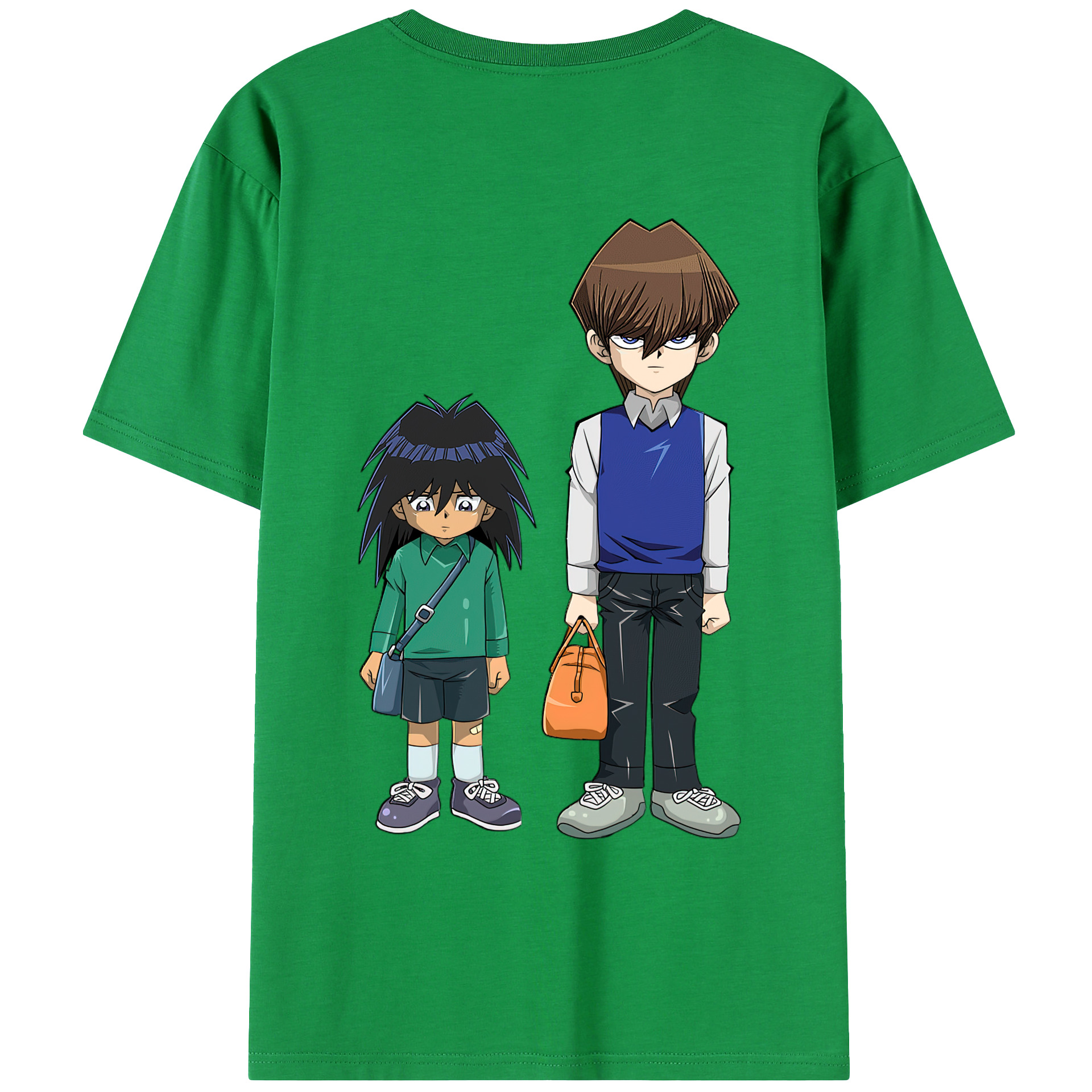 （画像用） 遊☆戯☆王 Yu-Gi-Oh! 綿100％ メンズ半袖Tシャツ（バックプリント） 通気性