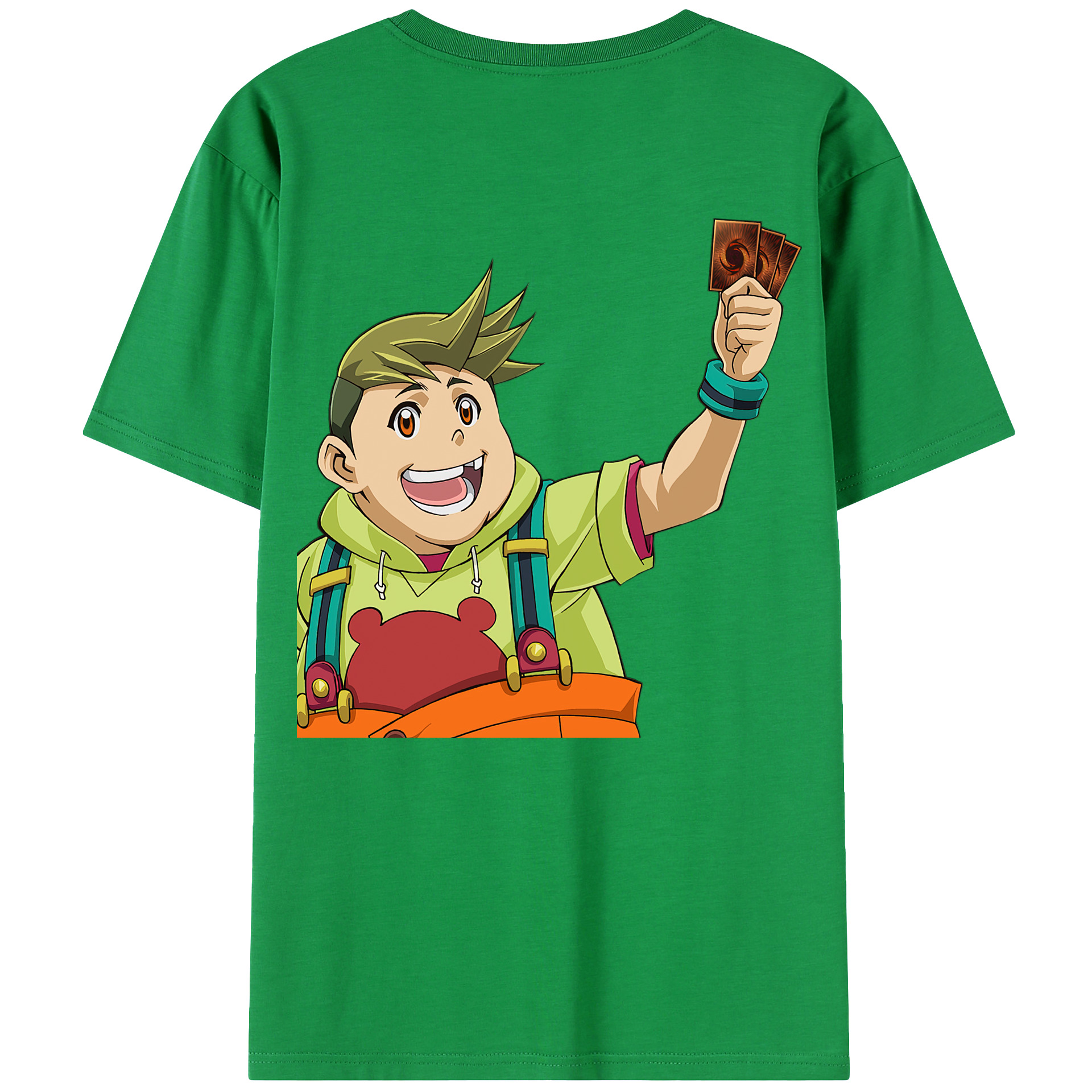 （画像用） 遊☆戯☆王 Yu-Gi-Oh! 綿100％ メンズ半袖Tシャツ（バックプリント） 通気性