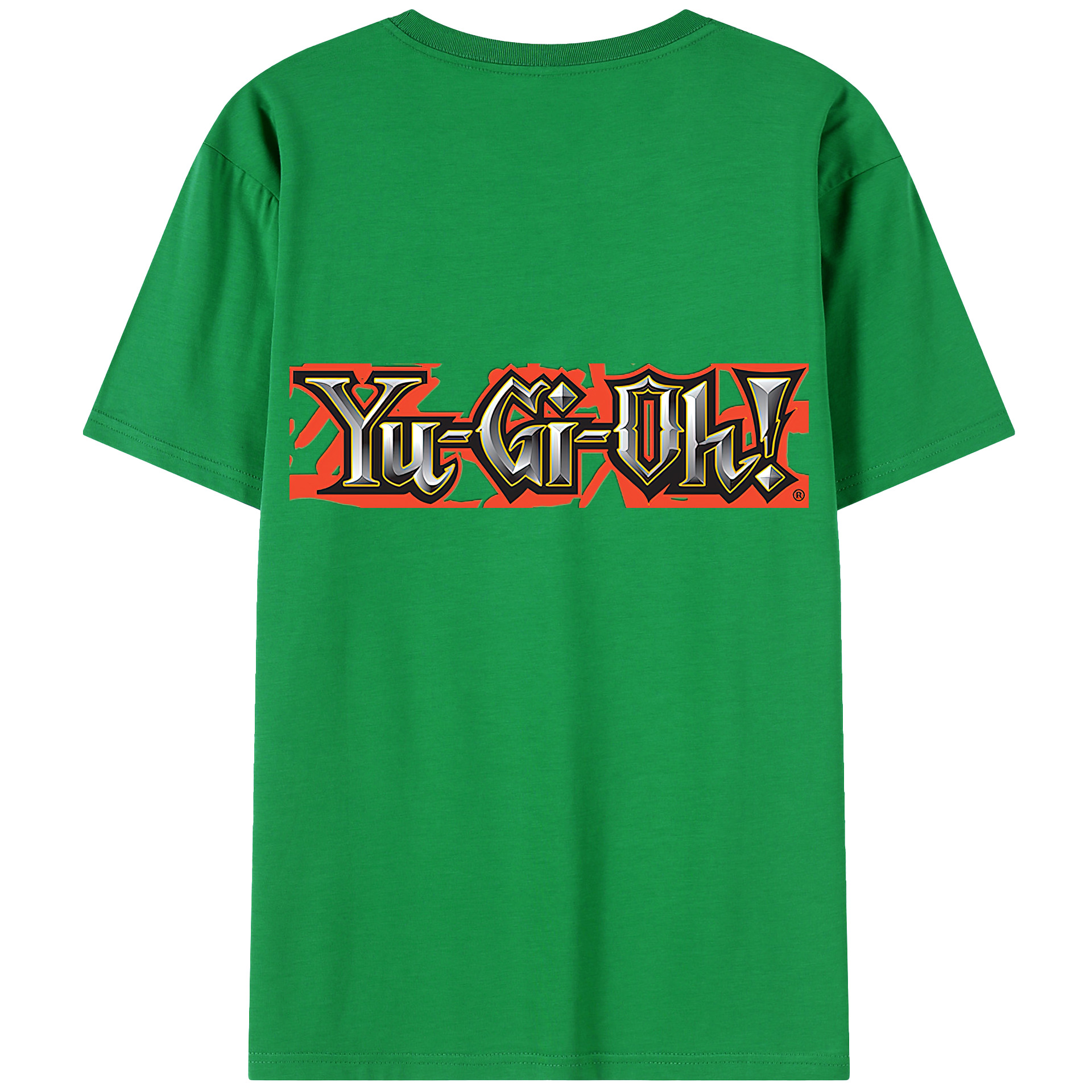 （画像用） 遊☆戯☆王 Yu-Gi-Oh! 綿100％ メンズ半袖Tシャツ（バックプリント） 通気性