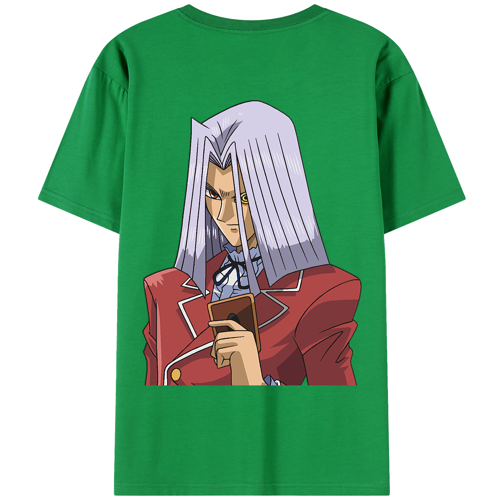 （画像用） 遊☆戯☆王 Yu-Gi-Oh! 綿100％ メンズ半袖Tシャツ（バックプリント） 通気性